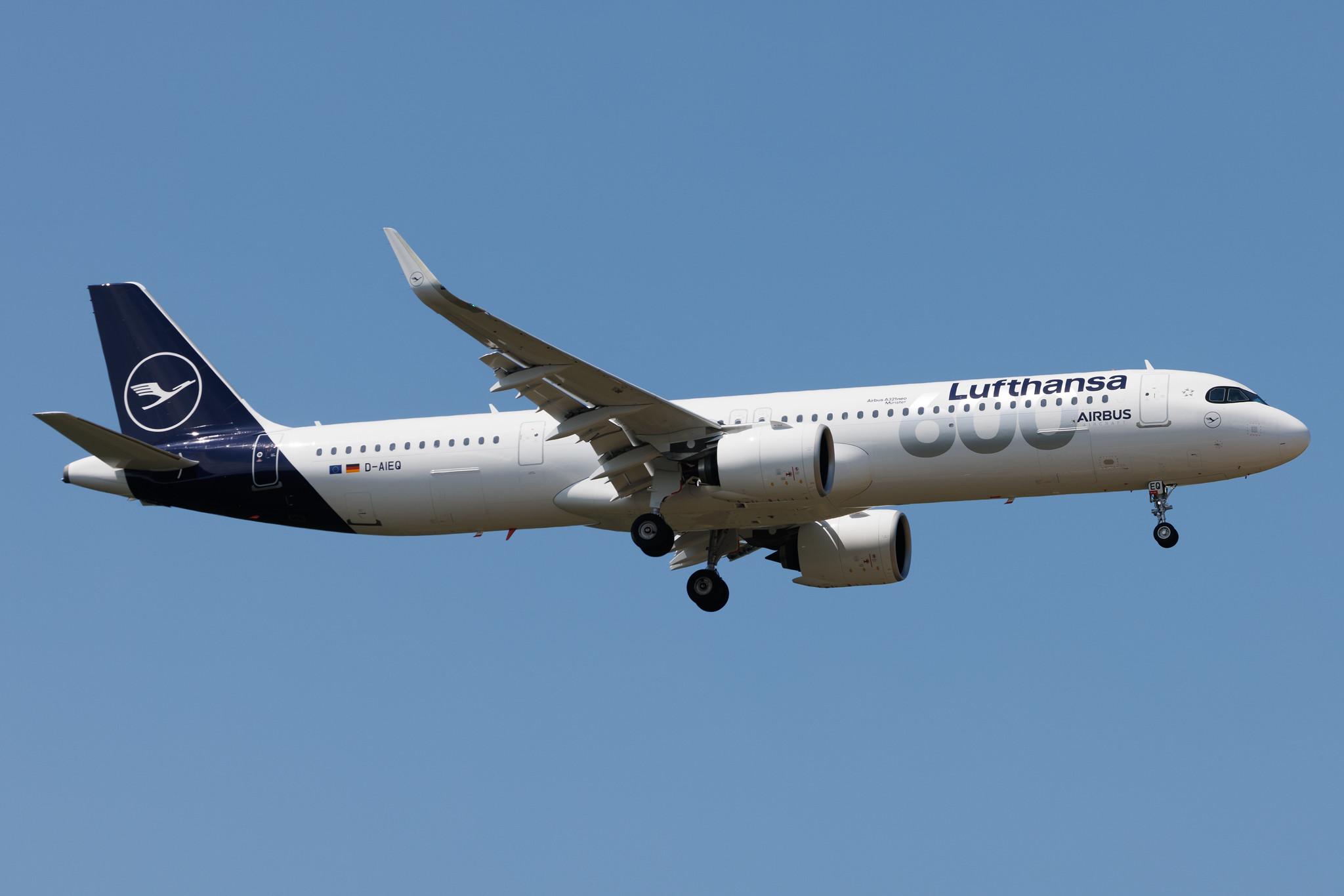 Frankfurt Airport: Lufthansa (LH / DLH) | Livery: 600th Airbus Aircraft | Airbus A321-271NX A21N | D-AIEQ | MSN 11267