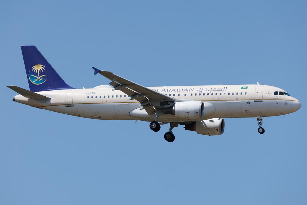 Frankfurt Airport: Saudia (SV / SVA) | Operator: Saudi Arabian Airlines | Airbus A320-214 A320 | HZ-ASG | MSN 5223