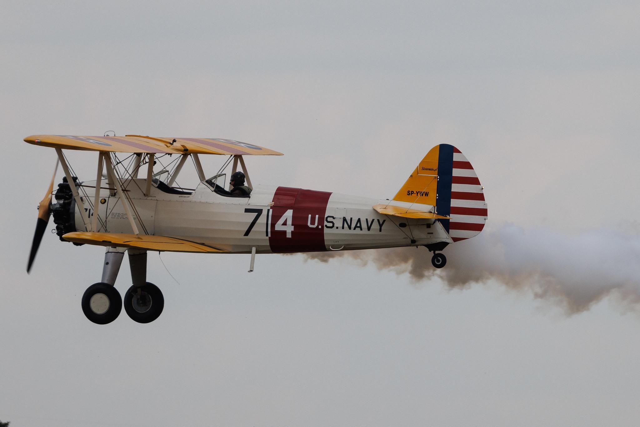 ANTIDOTUM Airshow Leszno: Private owner | Boeing-Stearman Model 75 ST75 | SP-YWW | MSN 75-1204