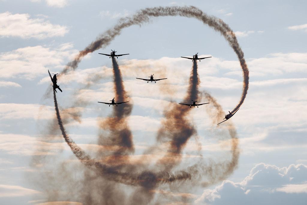 ANTIDOTUM Airshow Leszno: Swiss PC-7 TEAM