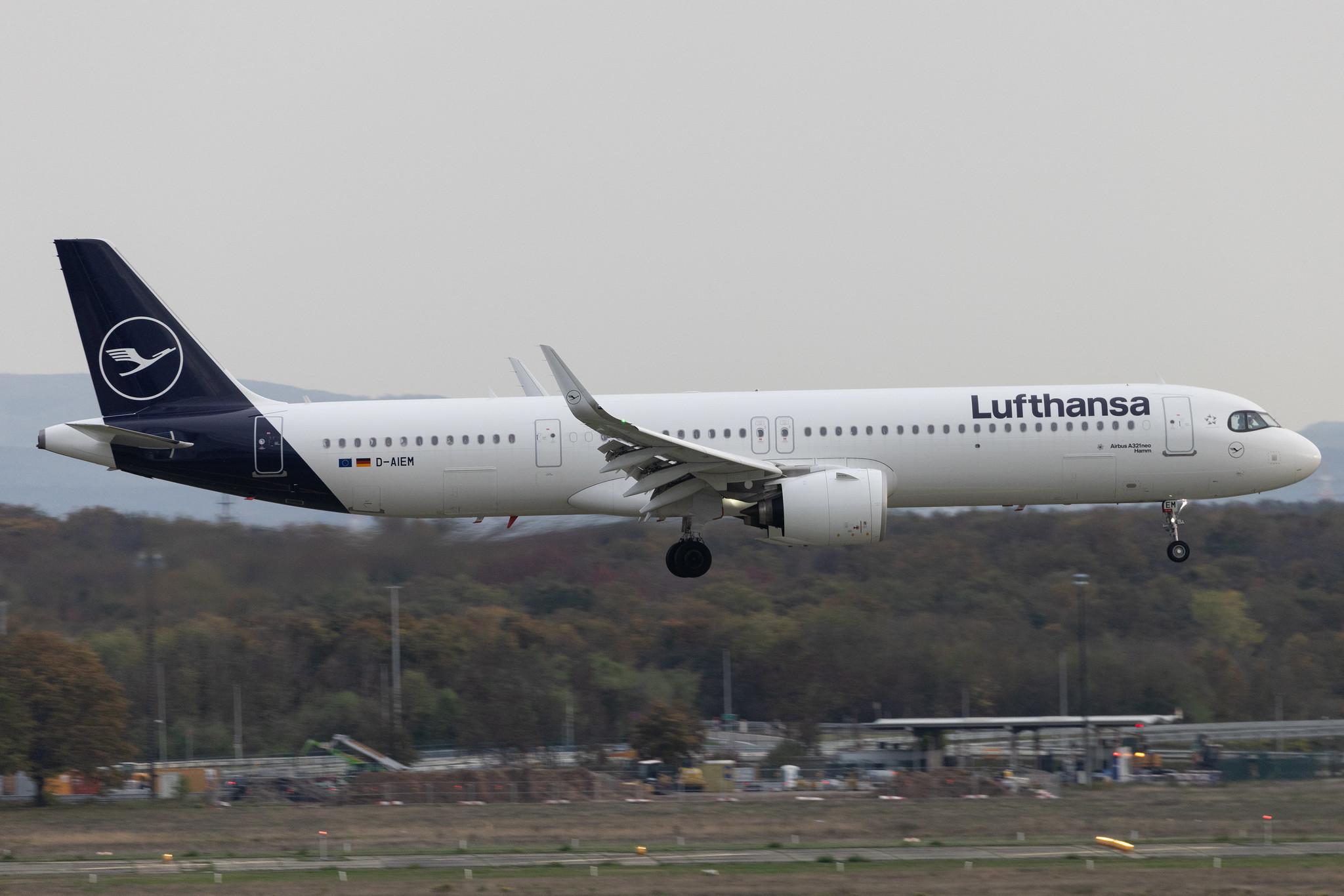 Frankfurt Airport: Lufthansa (LH / DLH) | Airbus A321-271NX A21N | D-AIEM | MSN 10817