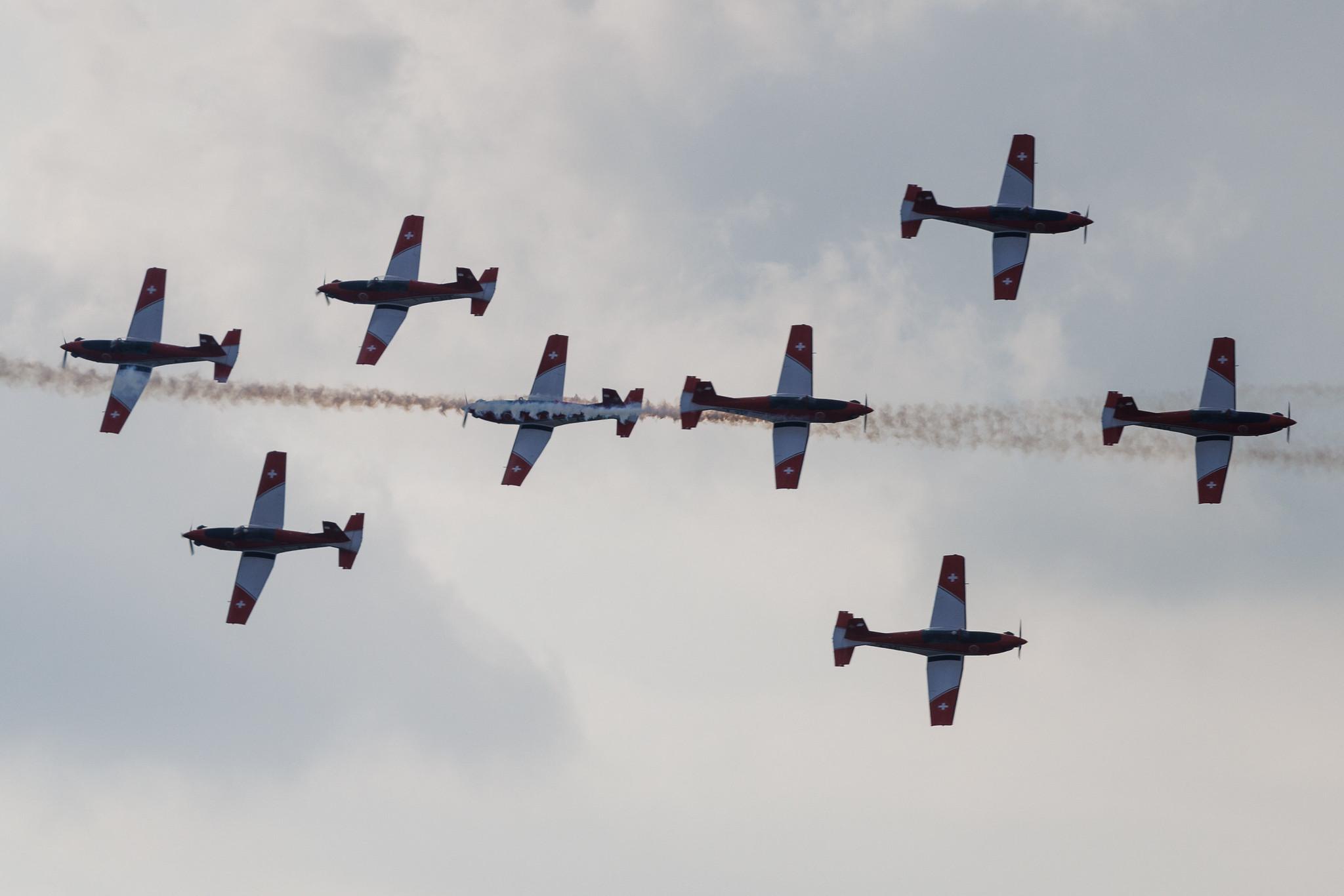 ANTIDOTUM Airshow Leszno: Swiss PC-7 TEAM