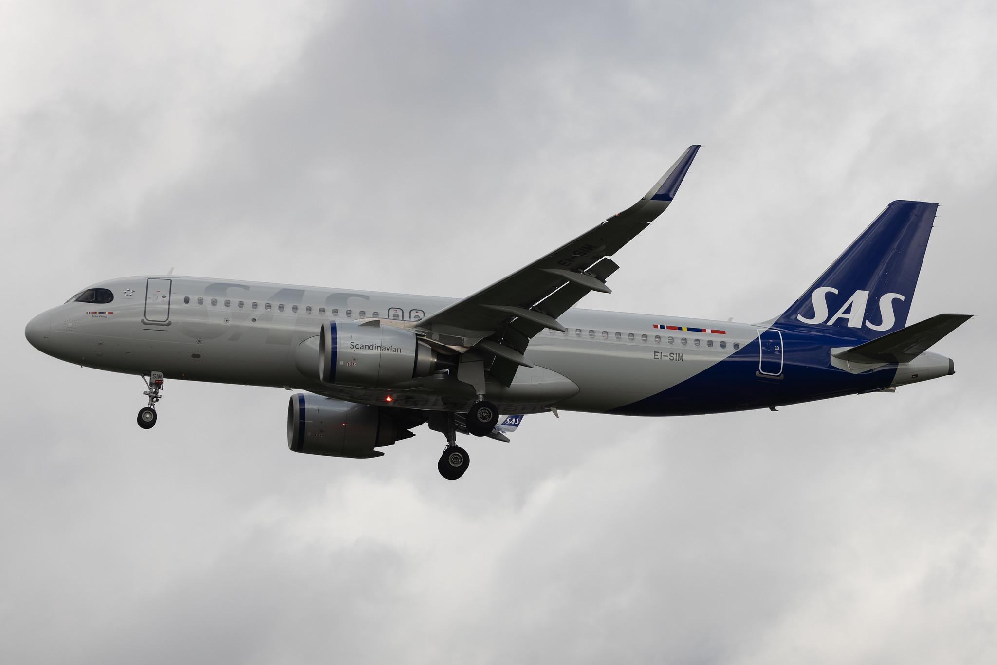London Heathrow: SAS (SK / SAS) | Operator: SAS Connect | Airbus A320-251N A20N | EI-SIM | MSN 10761