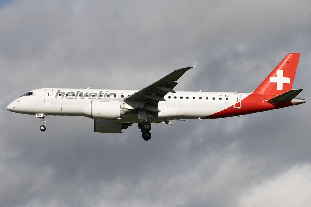 London Heathrow: Helvetic Airways (2L / OAW) | Embraer E190-E2 E290 | HB-AZD | MSN 19020031