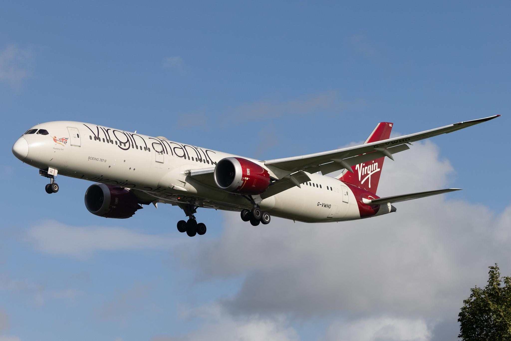 London Heathrow: Virgin Atlantic (VS / VIR) | Boeing 787-9 Dreamliner B789 | G-VWHO | MSN 37971