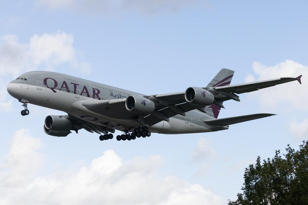 London Heathrow: Qatar Airways (QR / QTR) | Airbus A380-861 A388 | A7-API | MSN 235