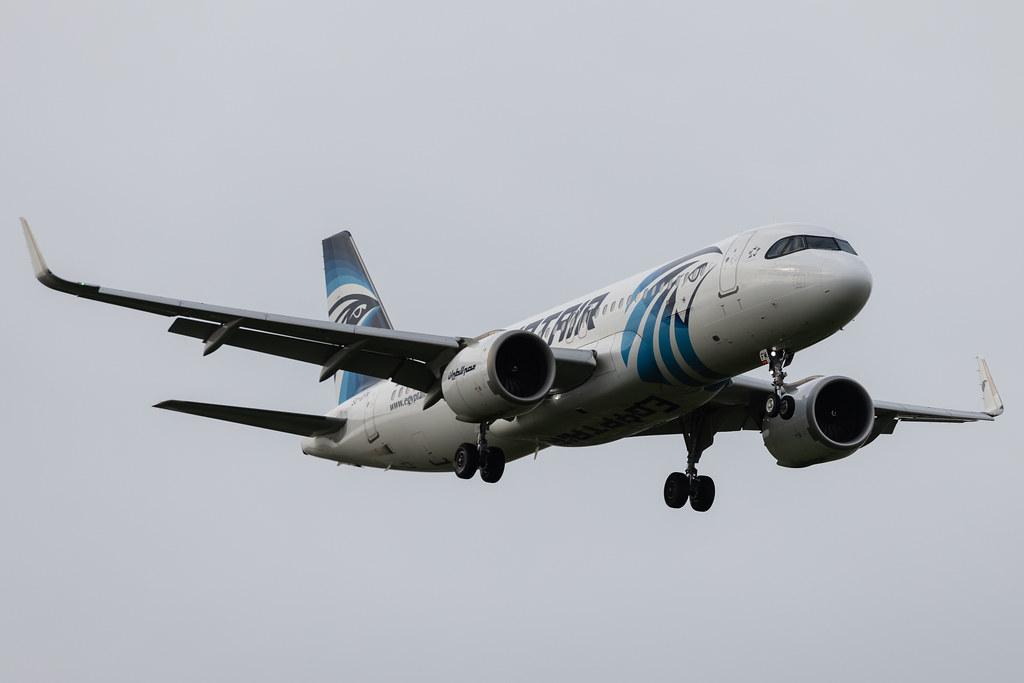 London Heathrow: Egyptair (MS / MSR) | Livery: 90 Years Sticker | Airbus A320-251N A20N | SU-GFM | MSN 9532