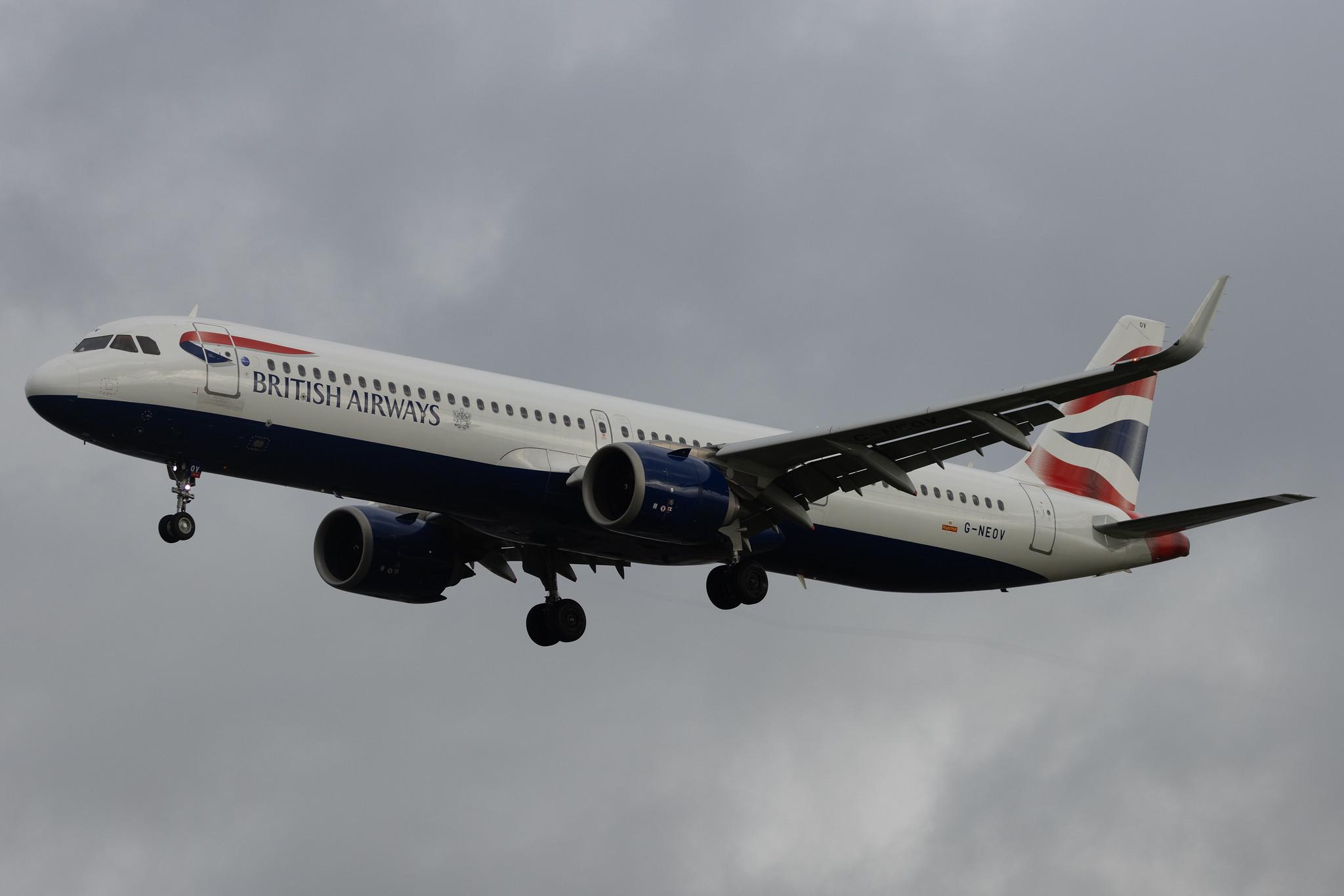 London Heathrow: British Airways (BA / BAW) | Airbus A321-251NX A21N | G-NEOV | MSN 8930