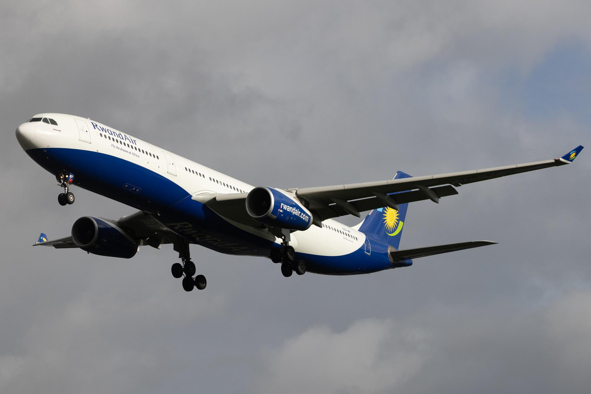London Heathrow: RwandAir (WB / RWD) | Airbus A330-343 A333 | 9XR-WP | MSN 1759