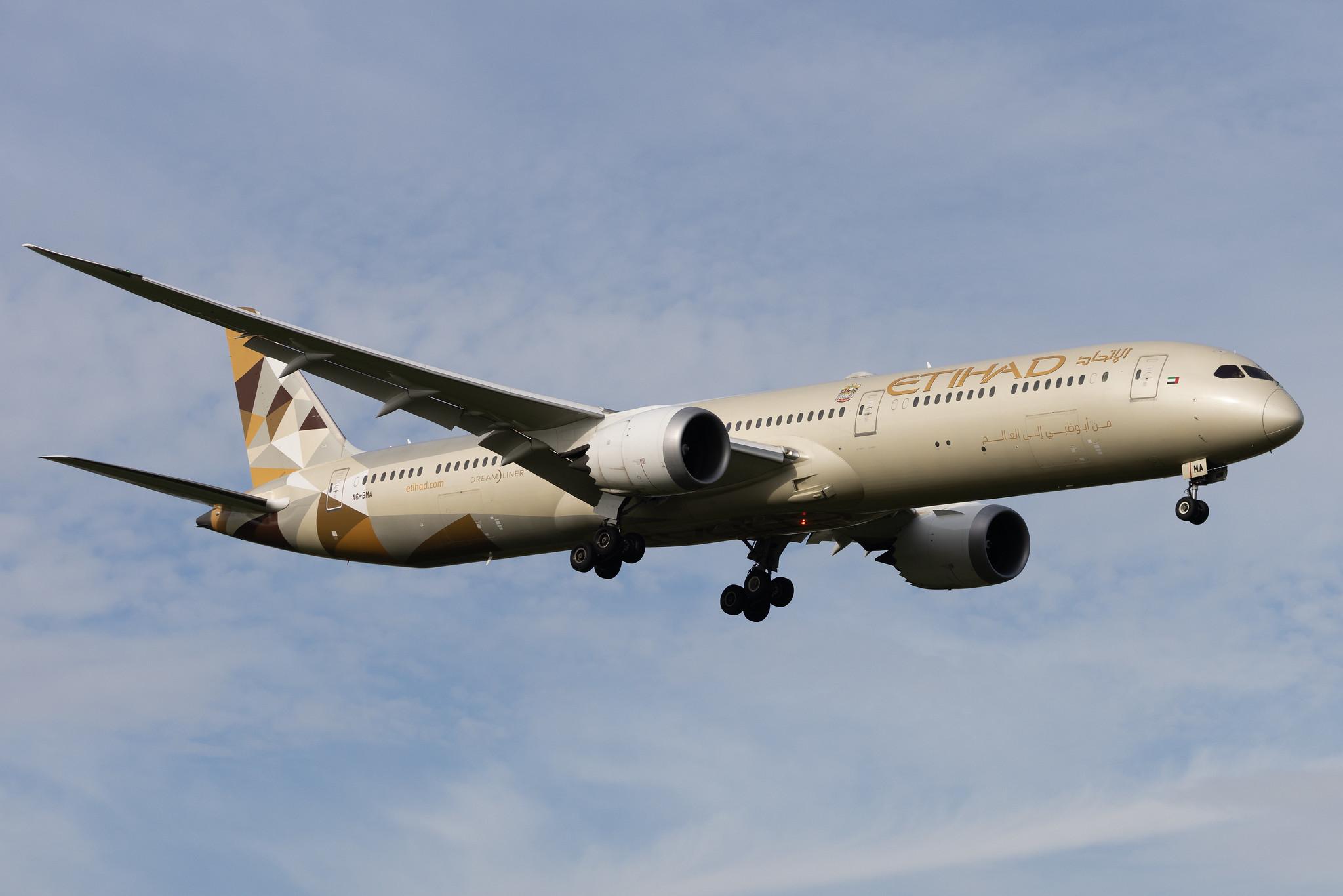 London Heathrow: Etihad Airways (EY / ETD) | Boeing 787-10 Dreamliner B78X | A6-BMA | MSN 60755