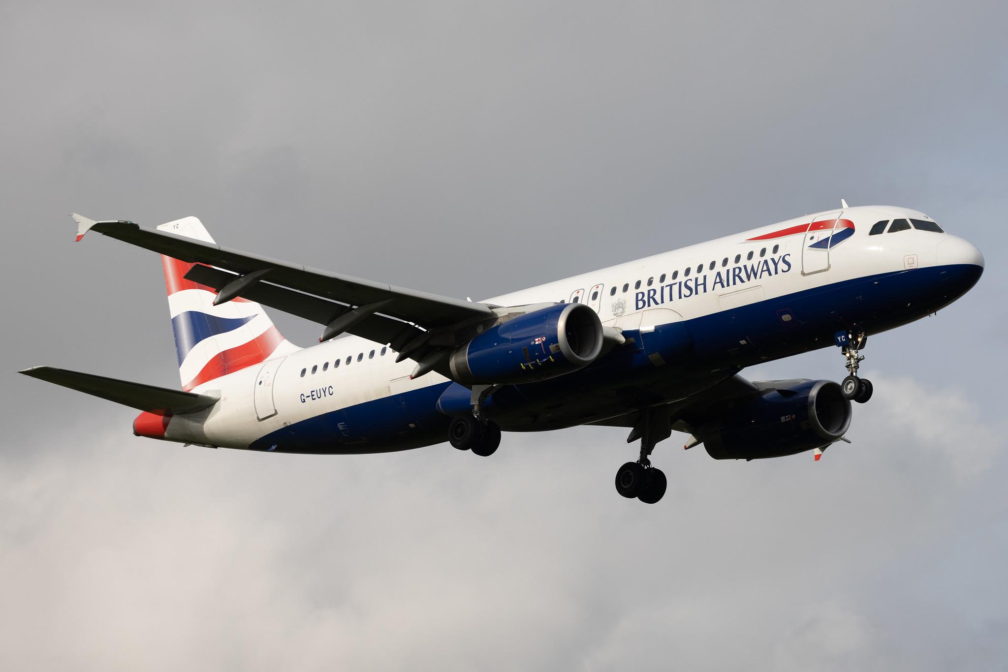 London Heathrow: British Airways (BA / BAW) | Airbus A320-232 A320 | G-EUYC | MSN 3721