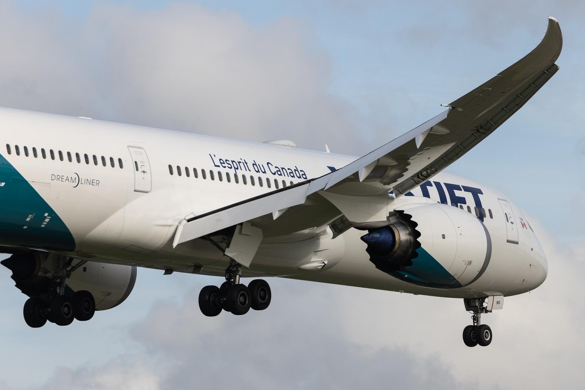 London Heathrow: WestJet (WS / WJA) | Boeing 787-9 Dreamliner B789 | C-FAJA | MSN 64982