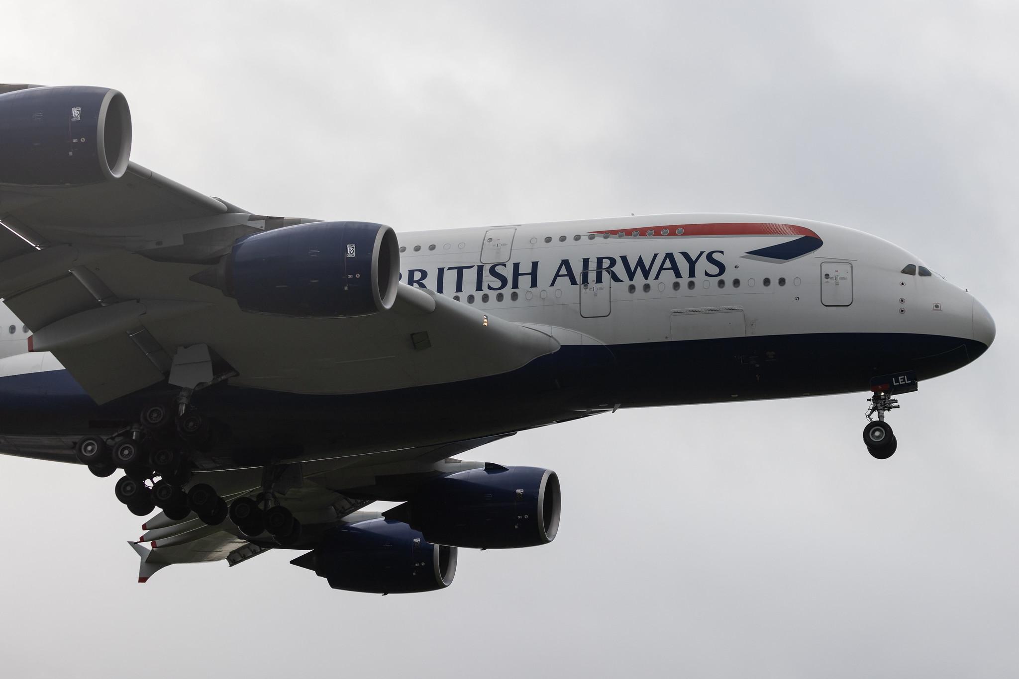 London Heathrow: British Airways (BA / BAW) | Airbus A380-841 A388 | G-XLEL | MSN 215