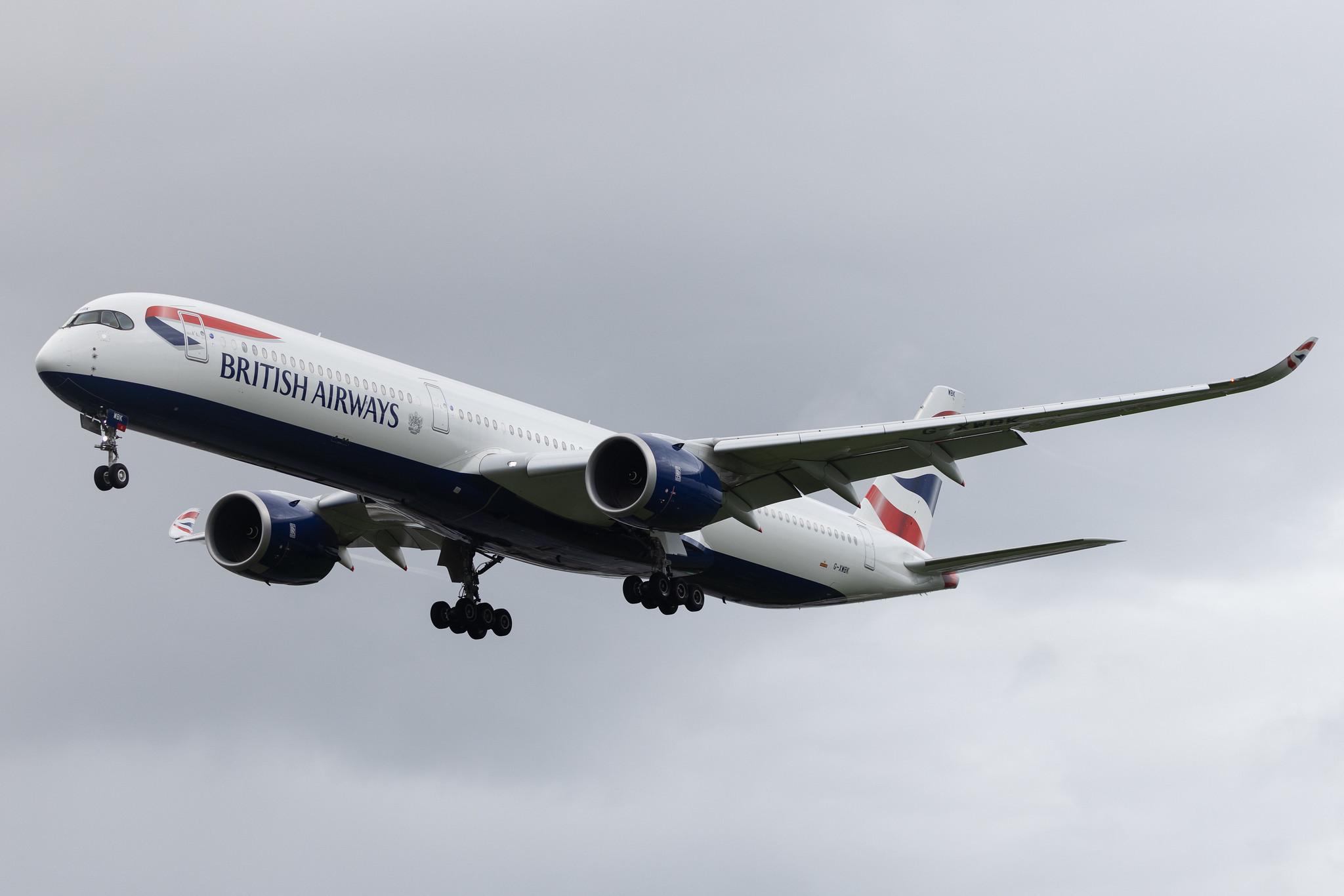London Heathrow: British Airways (BA / BAW) | Airbus A350-1041 A35K | G-XWBK | MSN 495