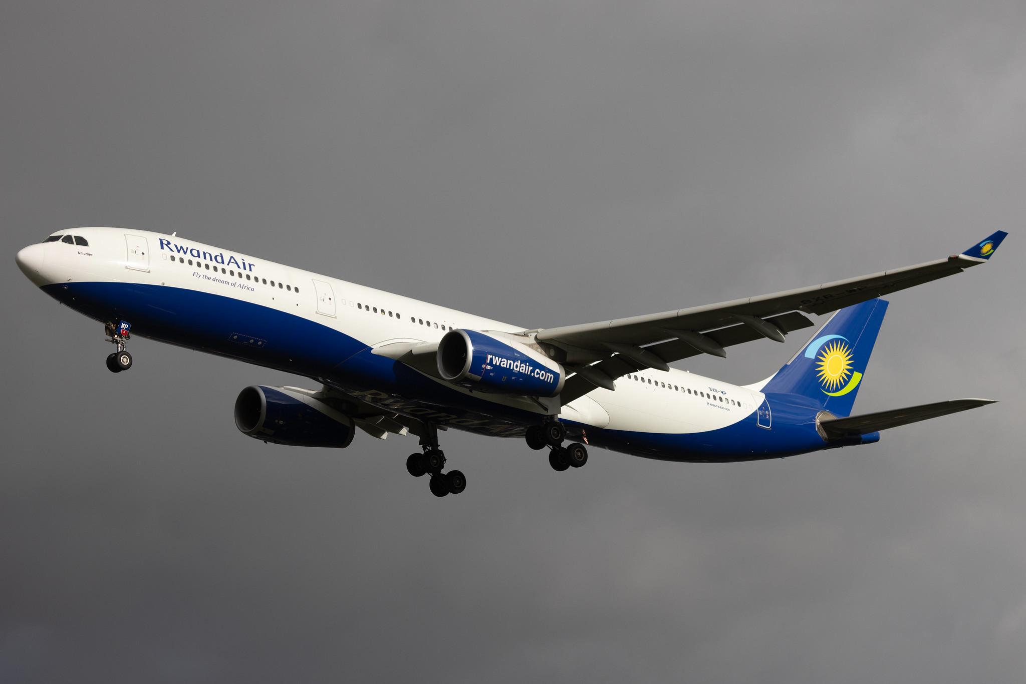 London Heathrow: RwandAir (WB / RWD) | Airbus A330-343 A333 | 9XR-WP | MSN 1759