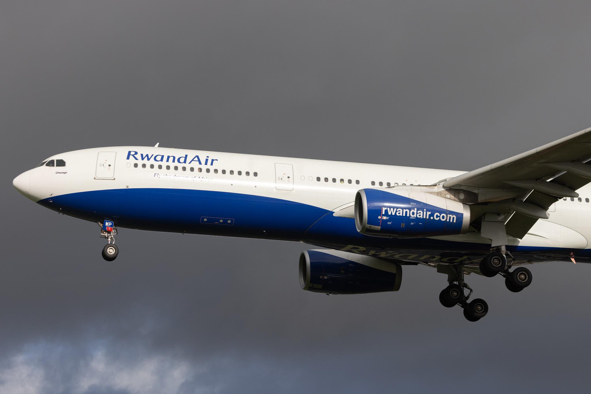 London Heathrow: RwandAir (WB / RWD) | Airbus A330-343 A333 | 9XR-WP | MSN 1759