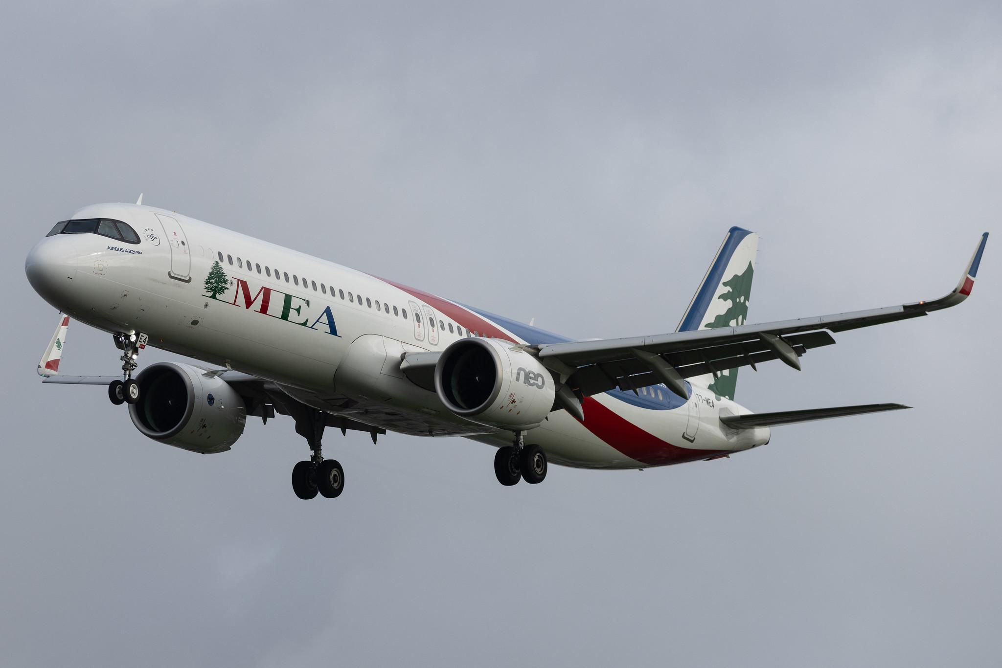 London Heathrow: MEA (ME / MEA) | Airbus A321-271NX A21N | T7-ME4 | MSN 10068