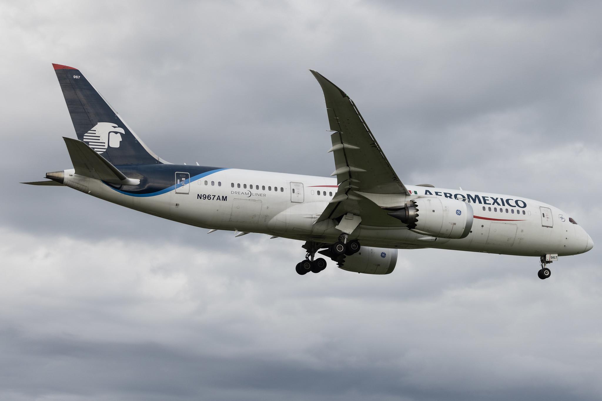 London Heathrow: Aeromexico (AM / AMX) | Boeing 787-8 Dreamliner B788 | N967AM | MSN 35312