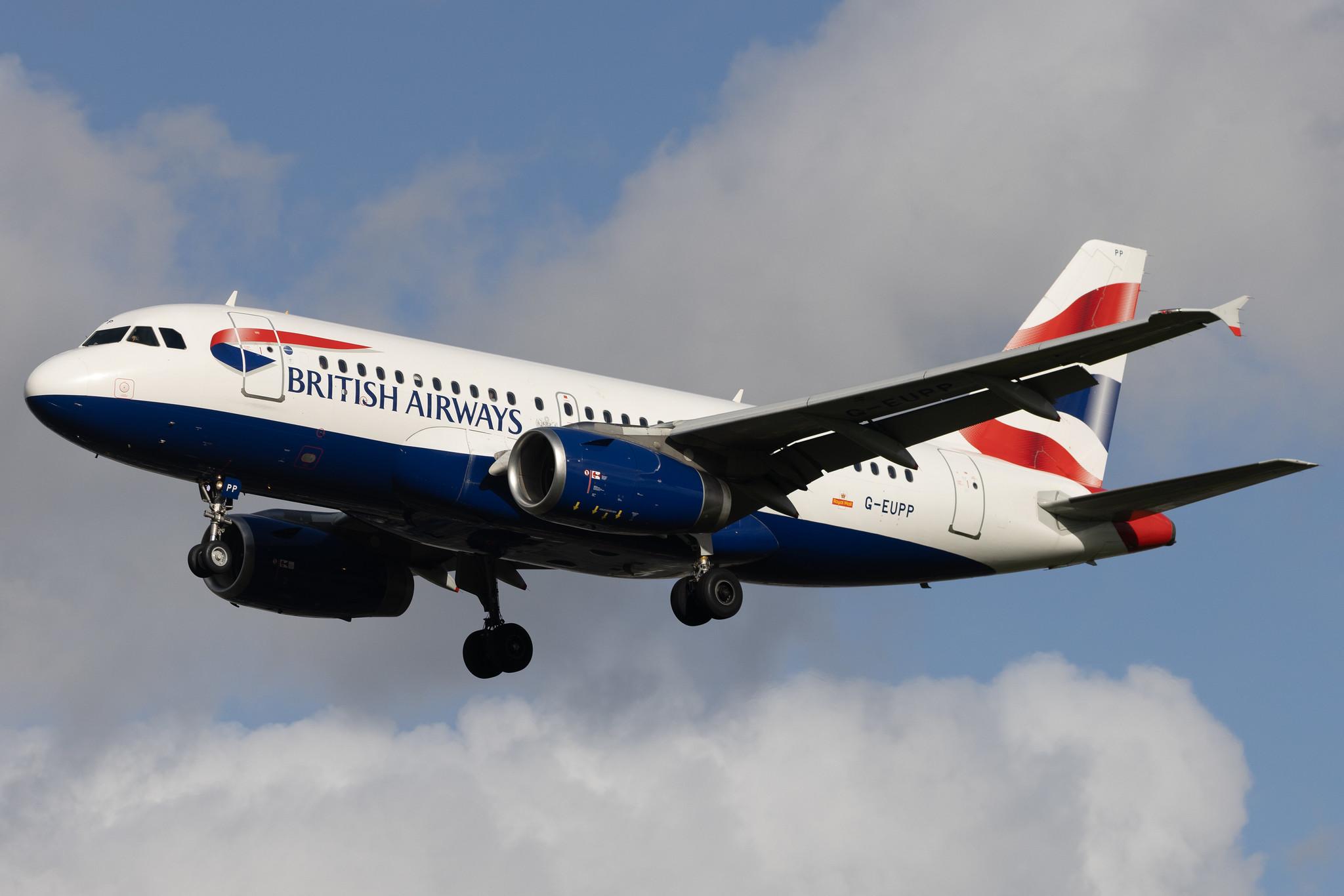 London Heathrow: British Airways (BA / BAW) | Airbus A319-131 A319 | G-EUPP | MSN 1295