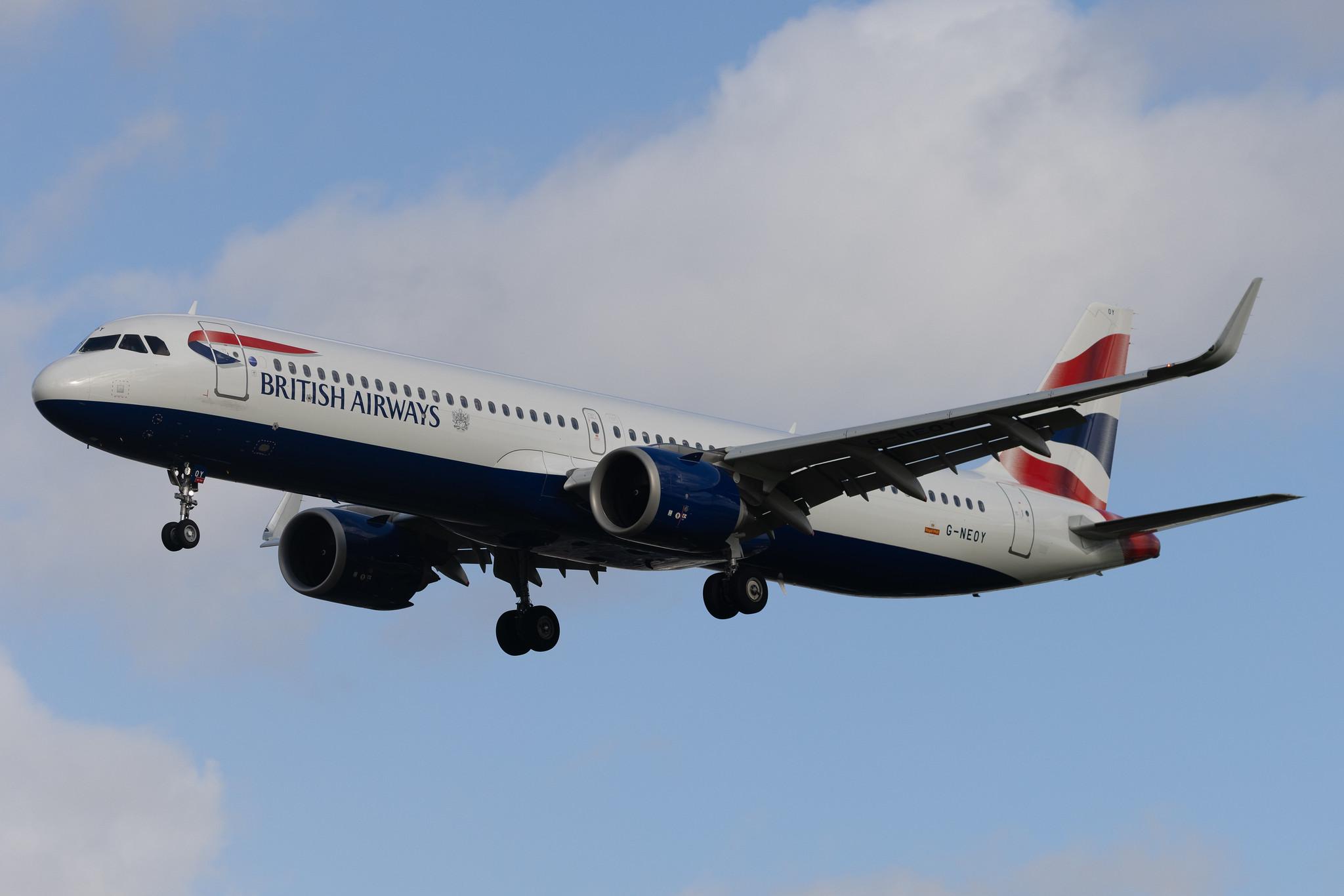 London Heathrow: British Airways (BA / BAW) | Airbus A321-251NX A21N | G-NEOY | MSN 9209