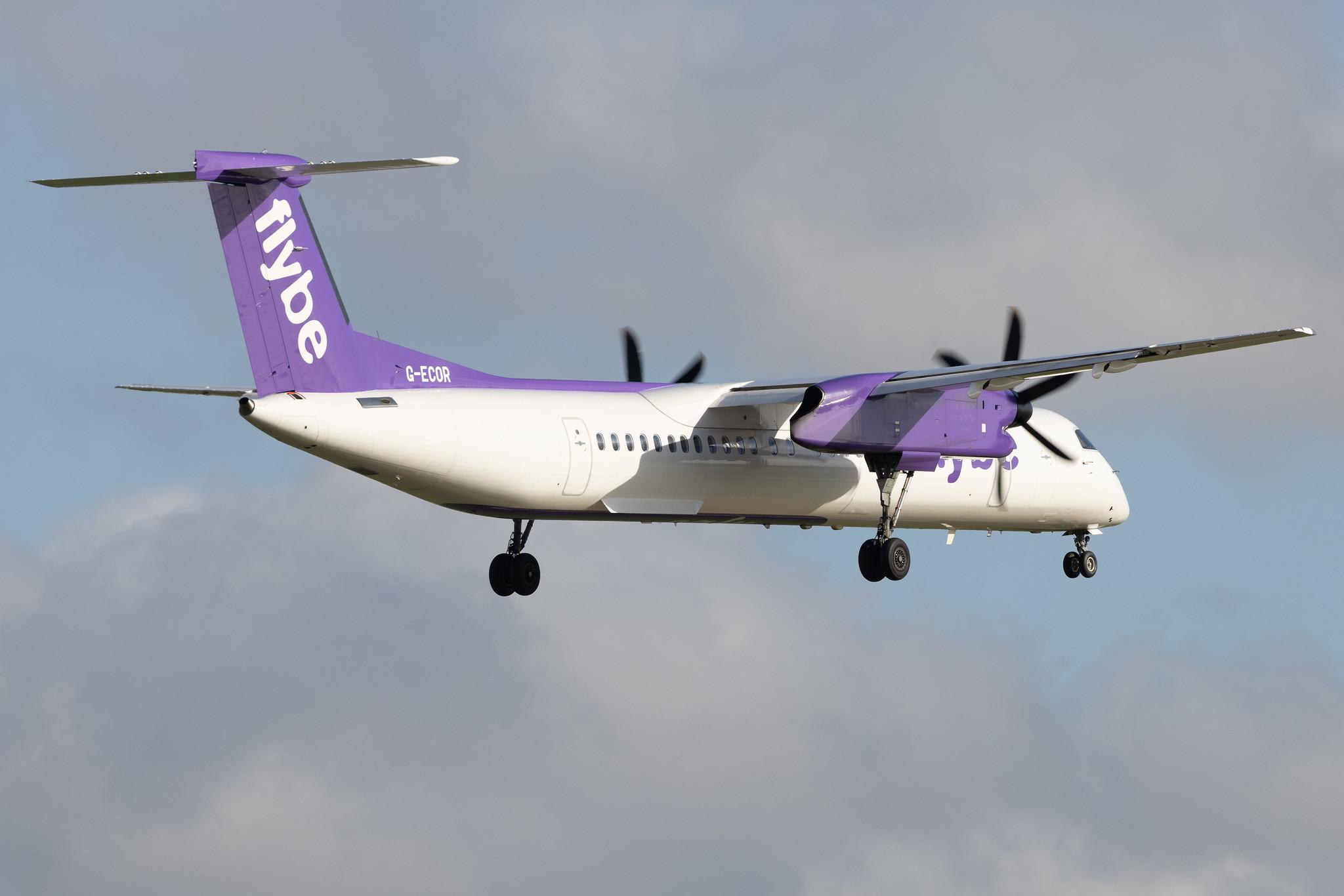 London Heathrow: Flybe (BE / BEE) | De Havilland Canada Dash 8-400 DH8D | G-ECOR | MSN 4248