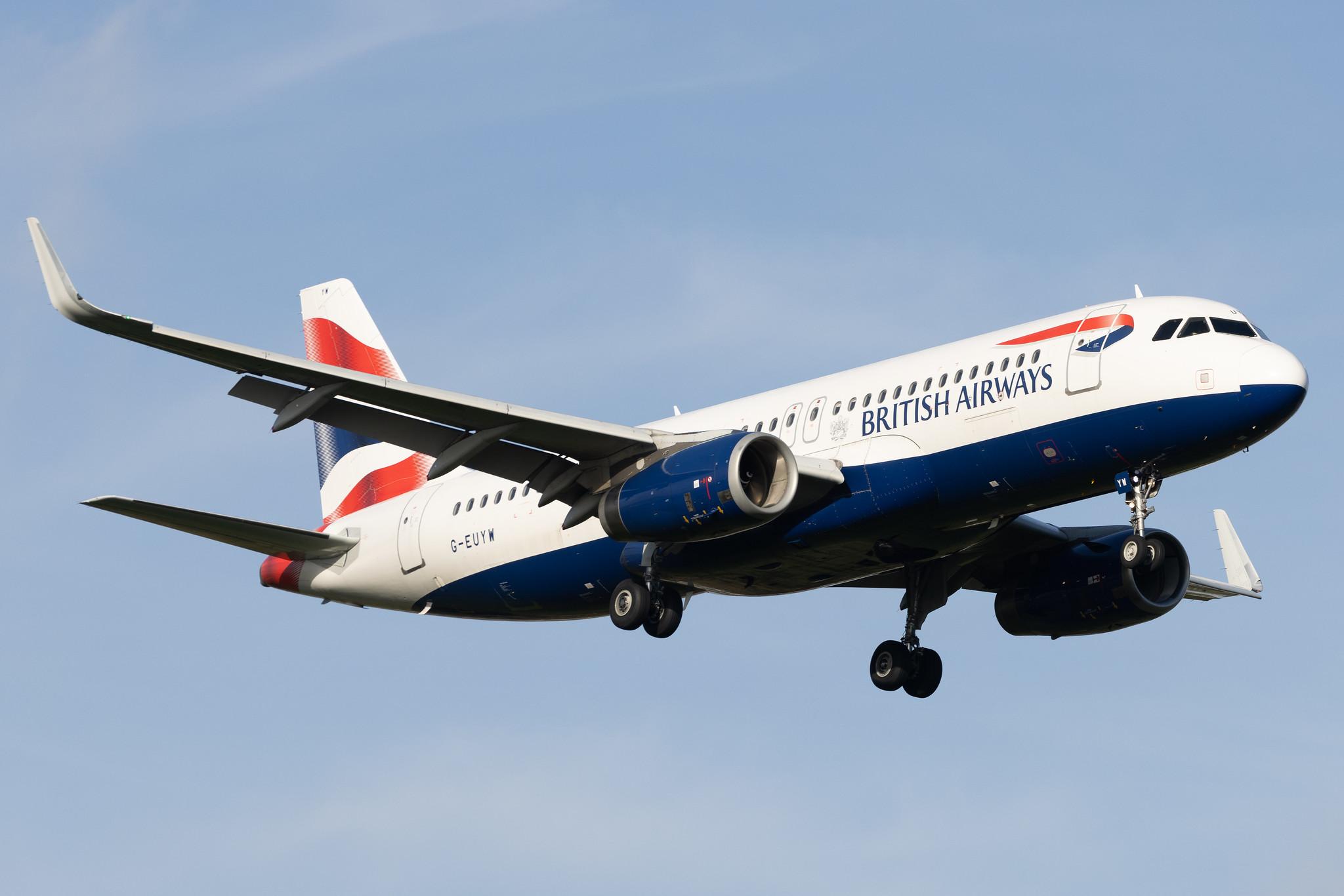 London Heathrow: British Airways (BA / BAW) | Airbus A320-232 A320 | G-EUYW | MSN 6129