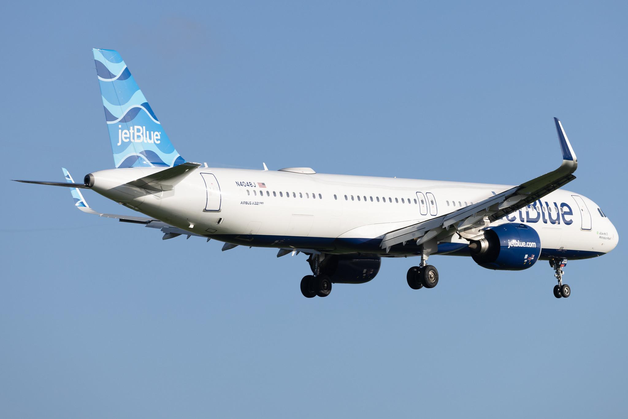 London Heathrow: JetBlue Airways (B6 / JBU) | Airbus A321-271NX A21N | N4048J | MSN 10446
