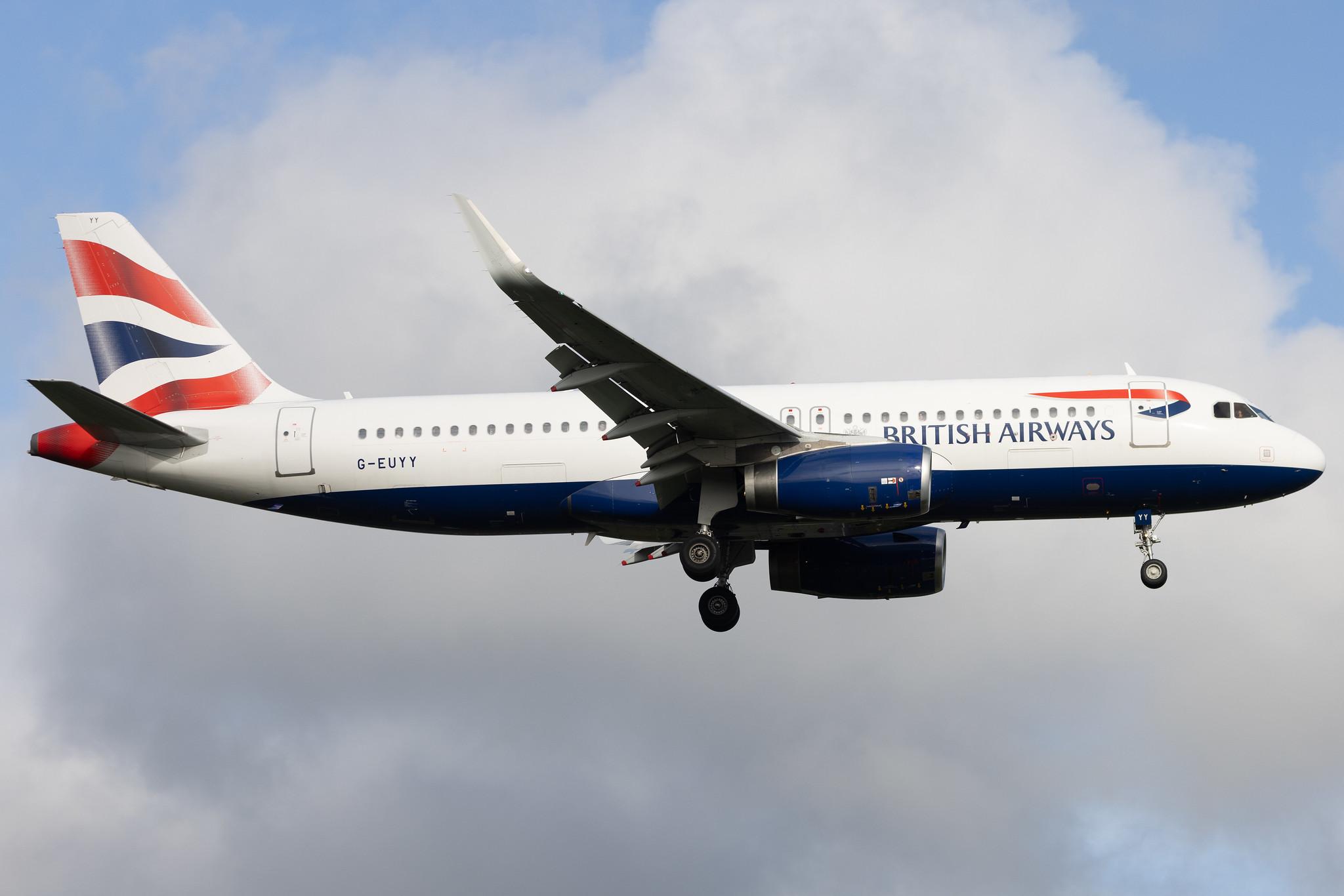 London Heathrow: British Airways (BA / BAW) | Airbus A320-232 A320 | G-EUYY | MSN 6290