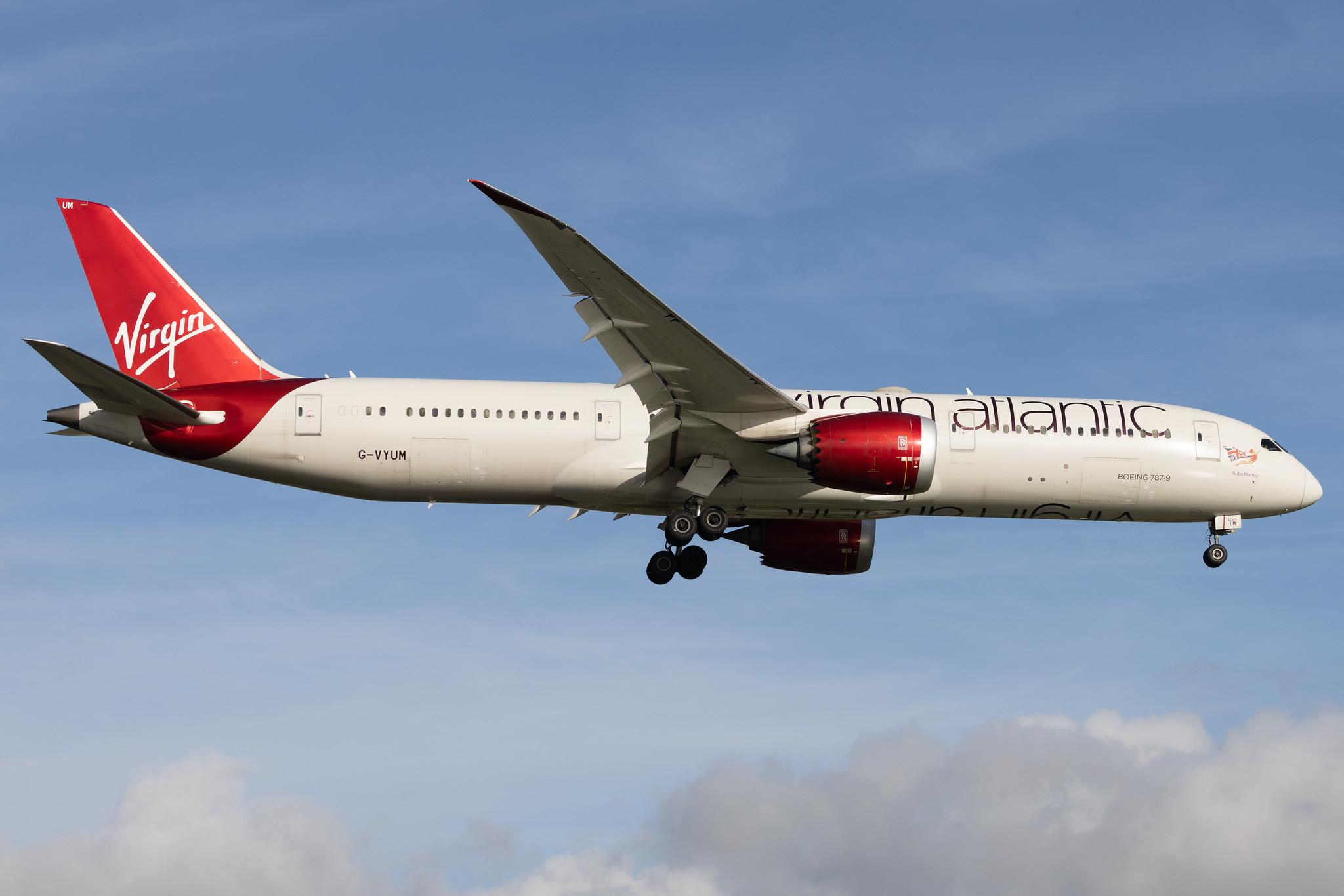 London Heathrow: Virgin Atlantic (VS / VIR) | Boeing 787-9 Dreamliner B789 | G-VYUM | MSN 37970