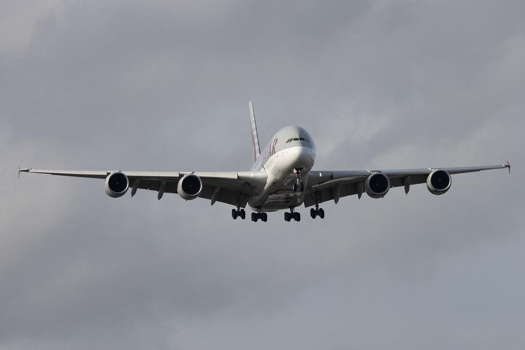London Heathrow: Qatar Airways (QR / QTR) | Airbus A380-861 A388 | A7-APF | MSN 189