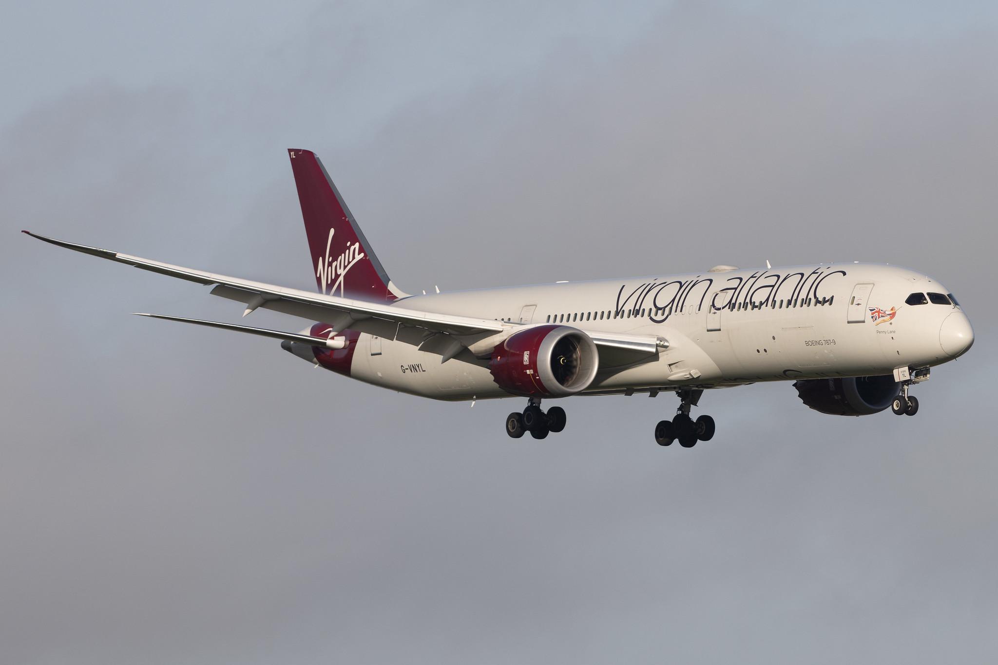 London Heathrow: Virgin Atlantic (VS / VIR) | Boeing 787-9 Dreamliner B789 | G-VNYL | MSN 37981
