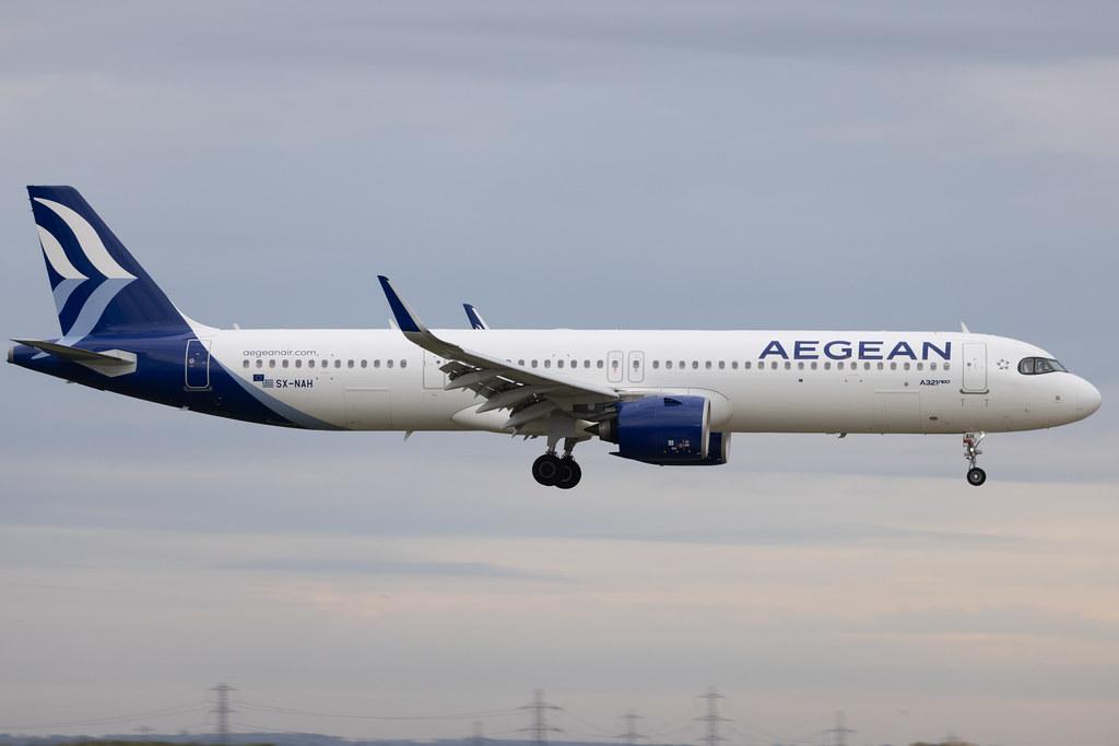 London Heathrow: Aegean Airlines (A3 / AEE) | Airbus A321-271NX A21N | SX-NAH | MSN 10844