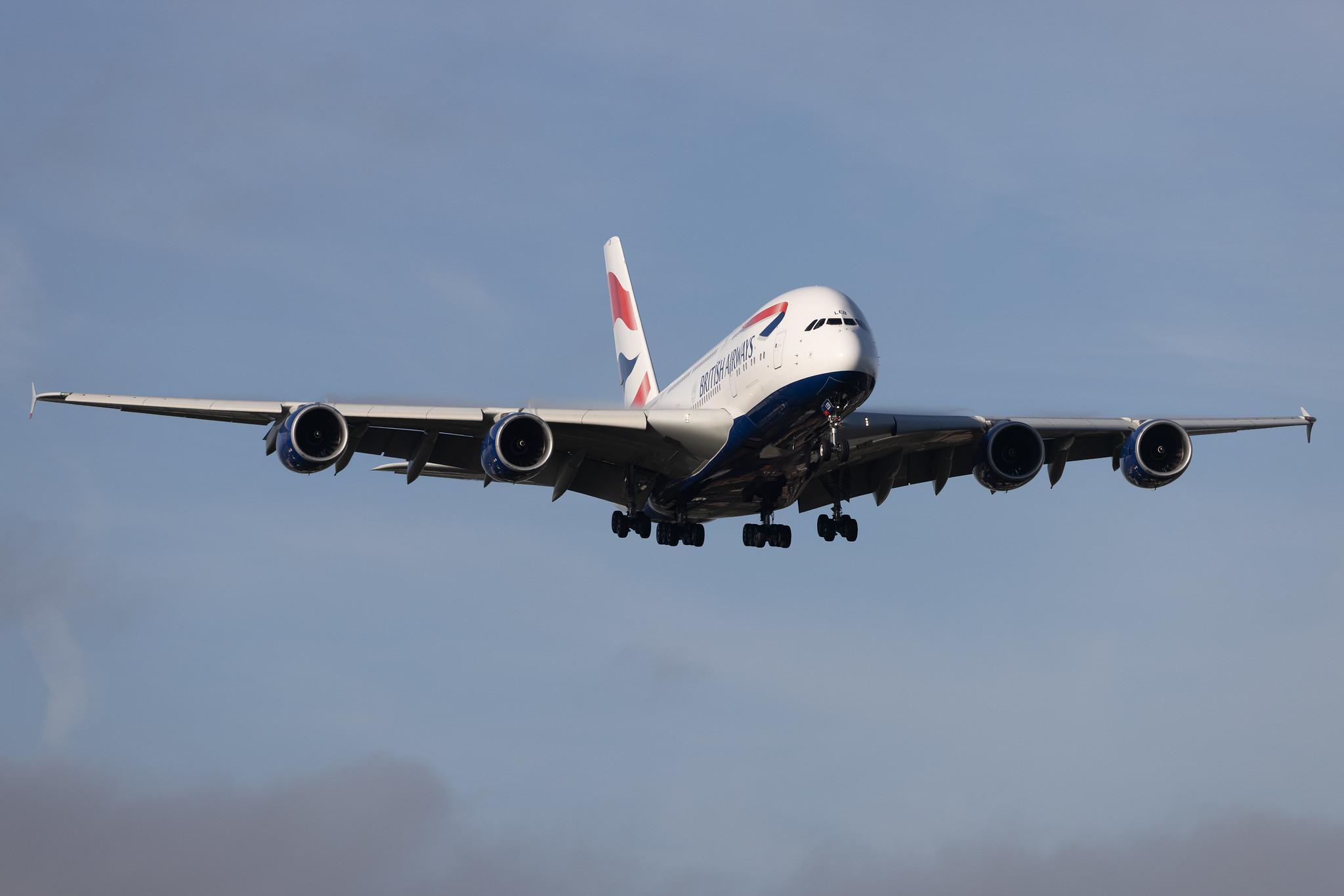 London Heathrow: British Airways (BA / BAW) | Airbus A380-841 A388 | G-XLEB | MSN 121