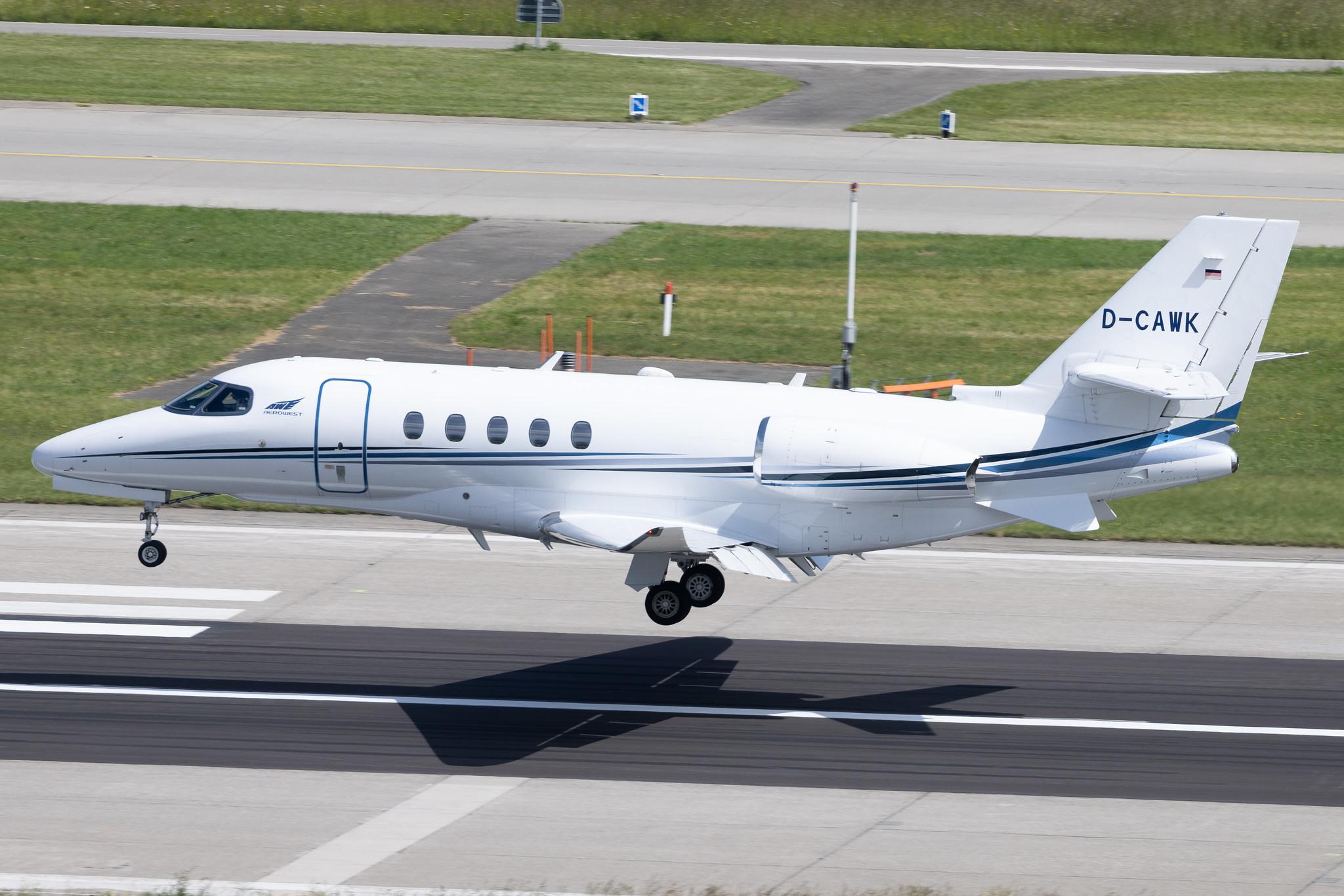 Flughafen Zürich: Aerowest | Cessna 680A Citation Latitude C68A | D-CAWK | MSN 680A-0107