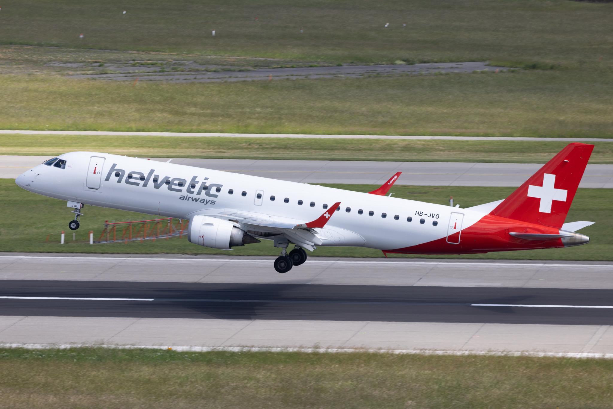 Flughafen Zürich: Helvetic Airways (2L / OAW) | Embraer E190-E2 E290 | HB-AZC | MSN 19020030