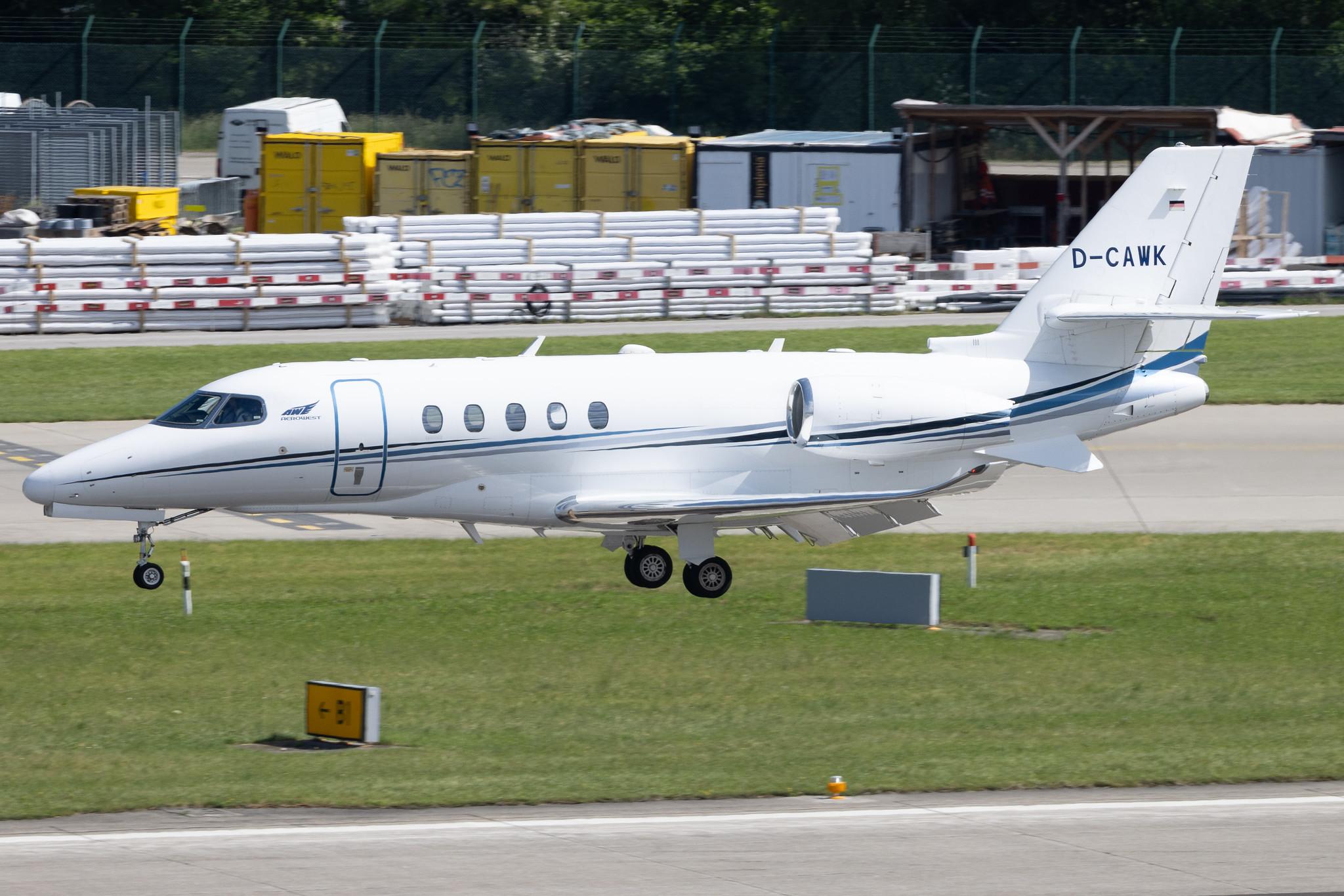 Flughafen Zürich: Aerowest | Cessna 680A Citation Latitude C68A | D-CAWK | MSN 680A-0107