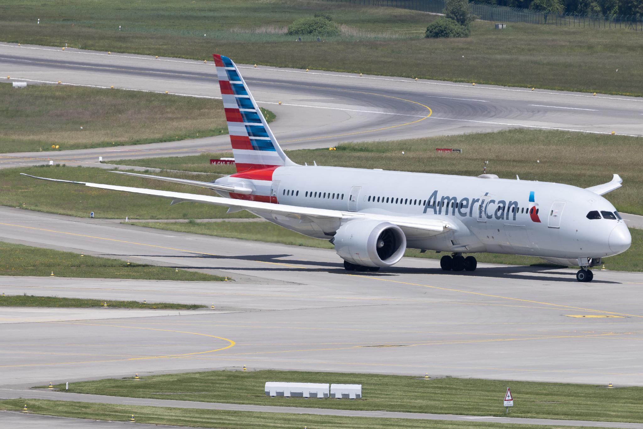 Flughafen Zürich: American Airlines (AA / AAL) | Boeing 787-8 Dreamliner B788 | N817AN | MSN 40635