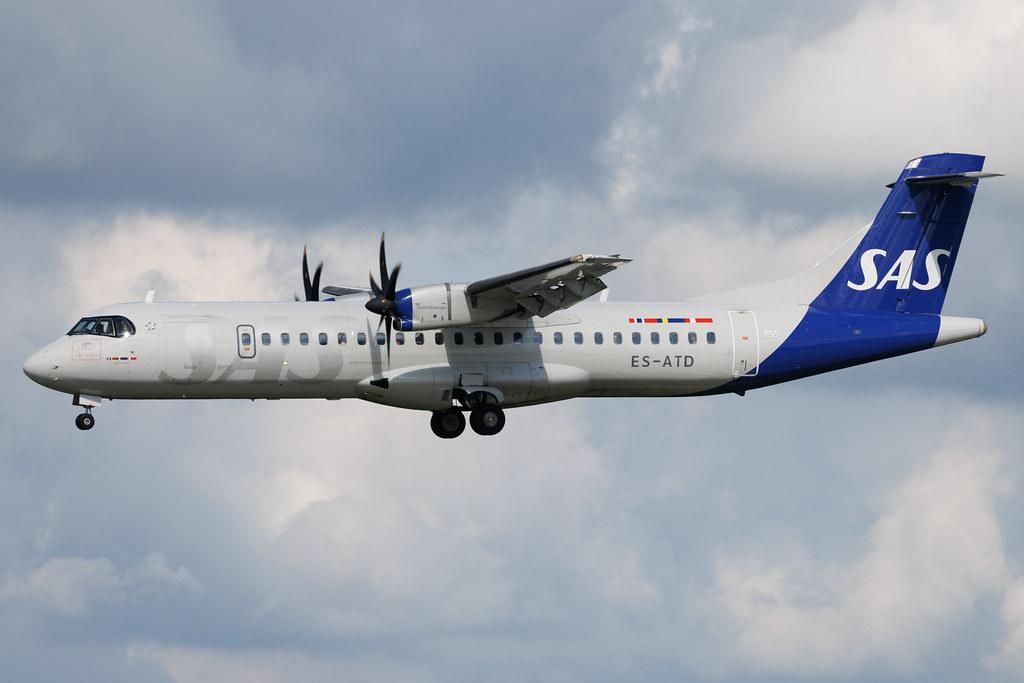 Hamburg Airport: SAS (SK / SAS) | Operator: Xfly | ATR 72-600 AT76 | ES-ATD | MSN 1165