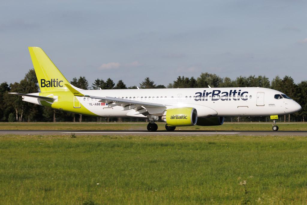 Hamburg Airport: Air Baltic (BT / BTI) | Airbus A220-300 BCS3 | YL-ABB | MSN 55126