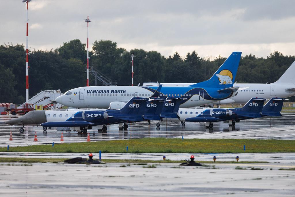 Hamburg Airport: Gesellschaft fur Flugzieldarstellung (/ GFD) | Operator: Gesellschaft Fur Flugzieldarstellung | Learjet 35 LJ35 | D-CGFO | MSN 35-614