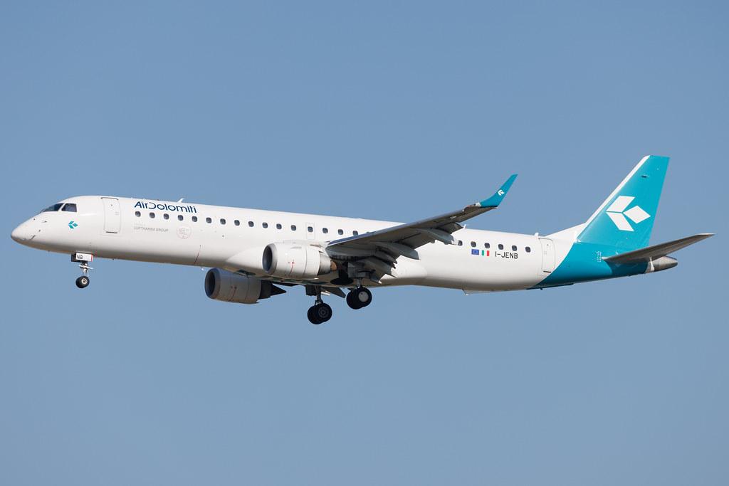 Frankfurt Airport: Air Dolomiti (EN / DLA) | Embraer ERJ-195LR E195 | I-JENB | MSN 19000320
