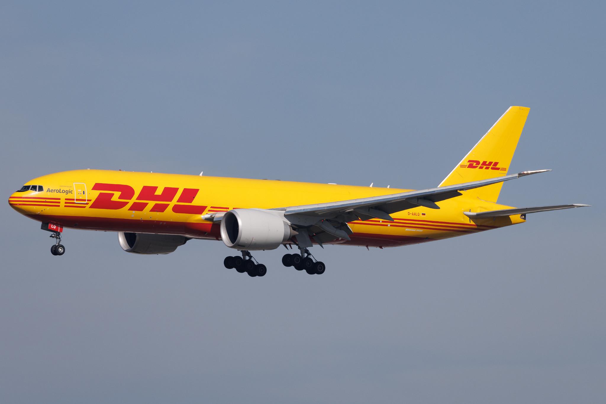 Frankfurt Airport: DHL (D0 / DHK) | Operator: AeroLogic | Boeing 777-F B77L | D-AALQ | MSN 66088