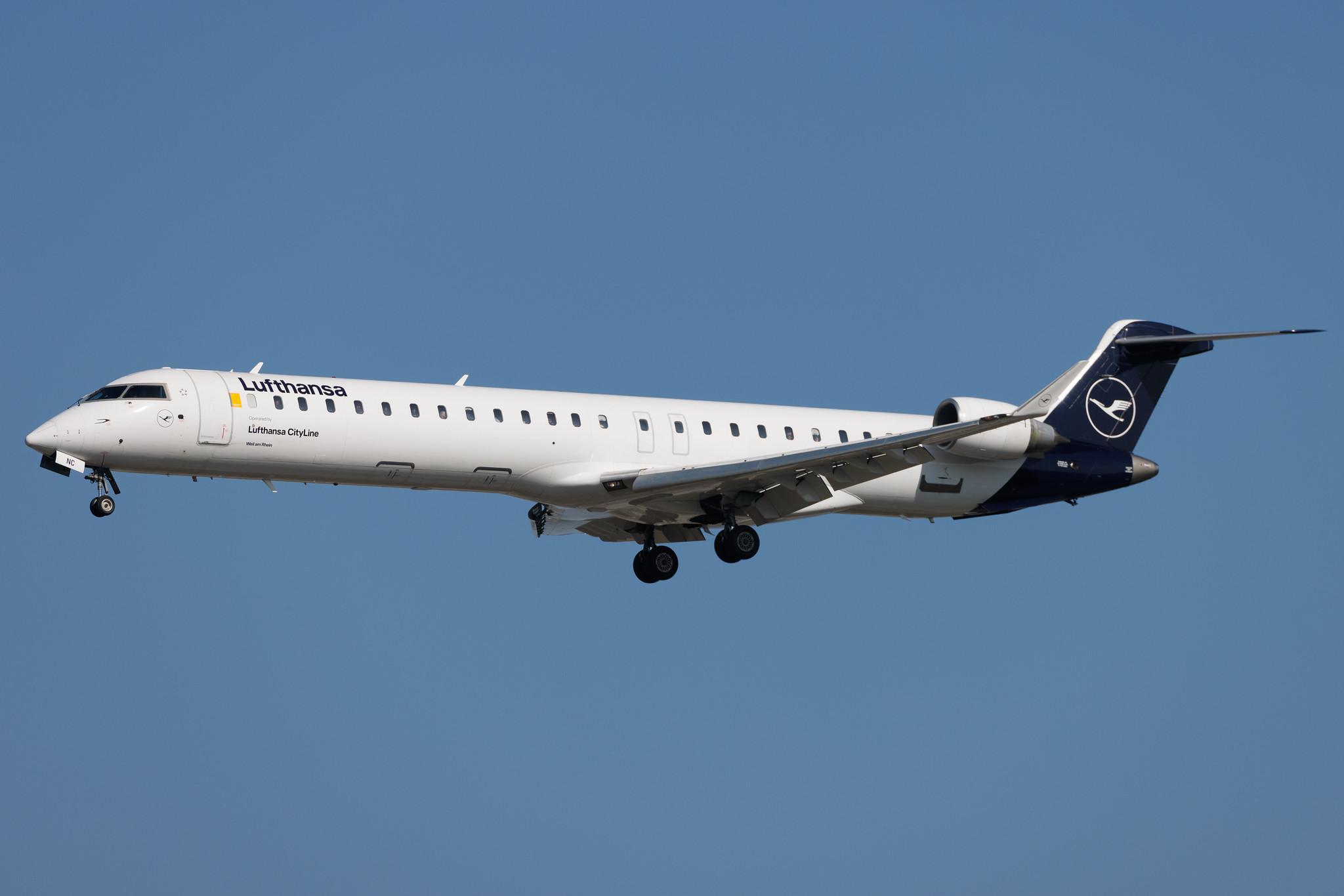 Frankfurt Airport: Lufthansa (LH / DLH) | Operator: Lufthansa CityLine | Mitsubishi CRJ-900LR CRJ9 | D-ACNC | MSN 15236