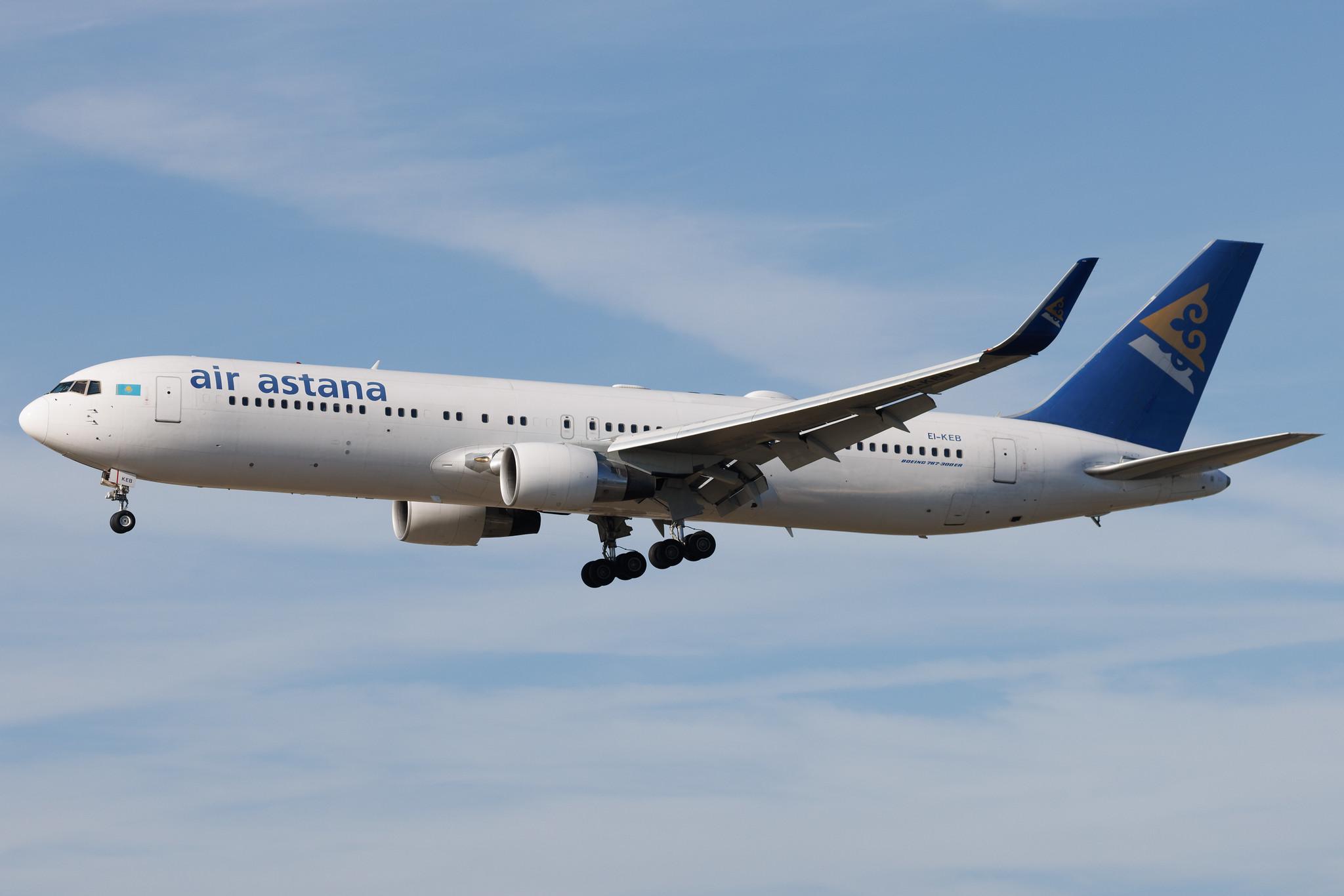 Frankfurt Airport: Air Astana (KC / KZR) | Boeing 767-3KY(ER) B763 | EI-KEB | MSN 42221