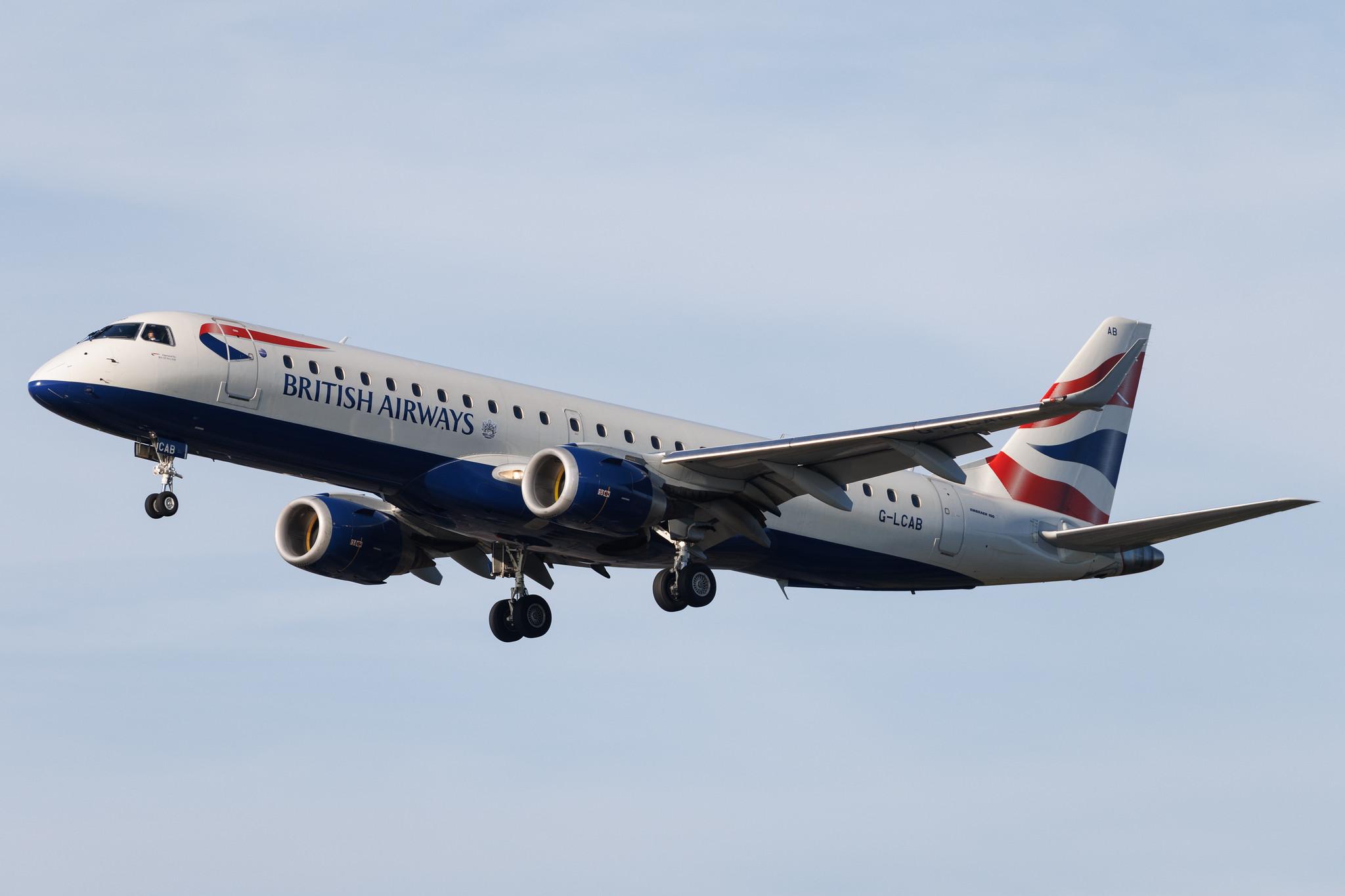 Frankfurt Airport: British Airways (BA / BAW) | Operator: BA CityFlyer | Embraer E190SR E190 | G-LCAB | MSN 19000465