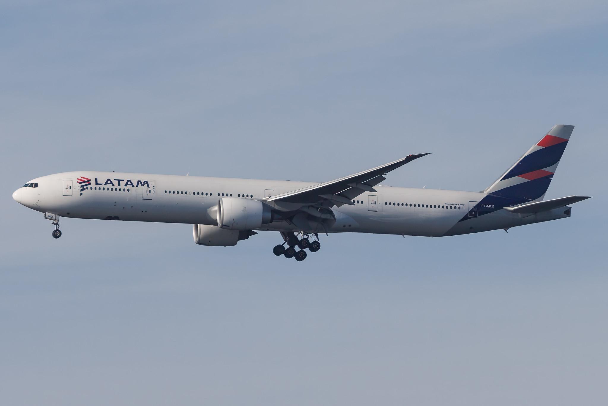 Frankfurt Airport: LATAM Airlines (LA / LAN) | Operator: LATAM Brasil | Boeing 777-32W(ER) B77W | PT-MUD | MSN 37667