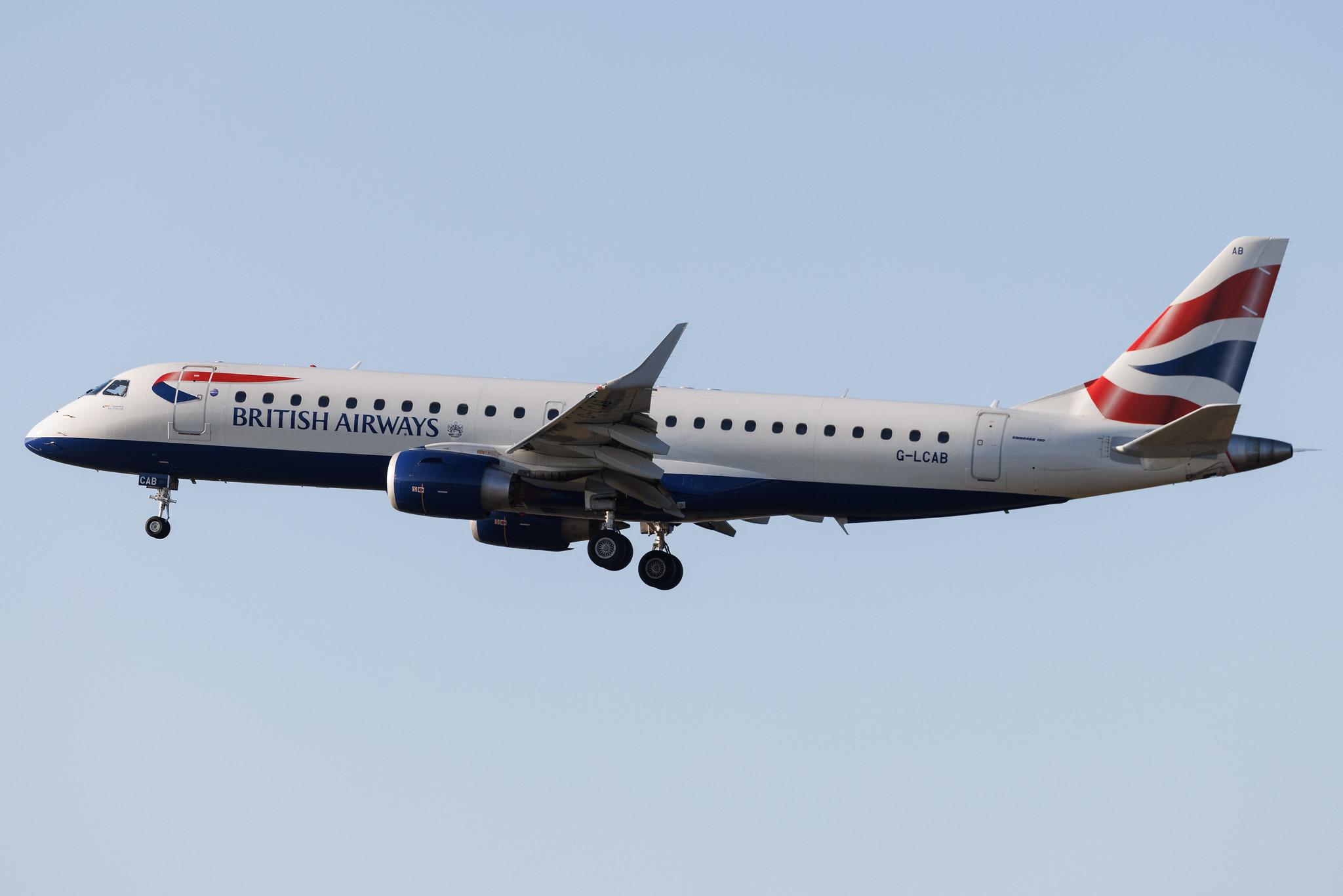 Frankfurt Airport: British Airways (BA / BAW) | Operator: BA CityFlyer | Embraer E190SR E190 | G-LCAB | MSN 19000465
