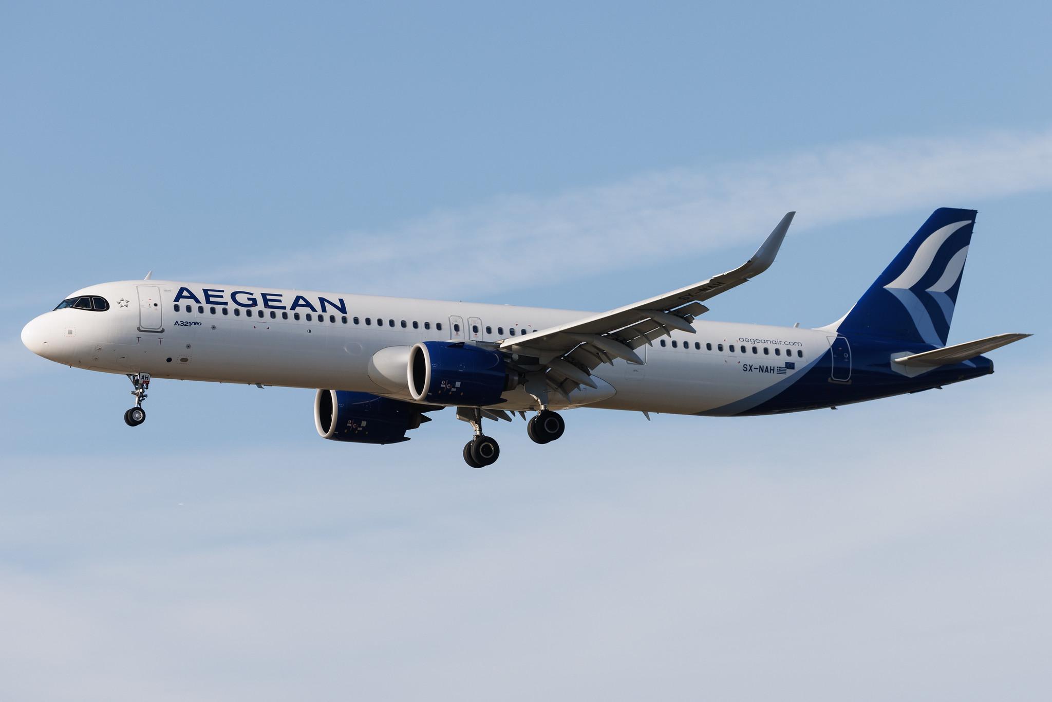 Frankfurt Airport: Aegean Airlines (A3 / AEE) | Airbus A321-271NX A21N | SX-NAH | MSN 10844