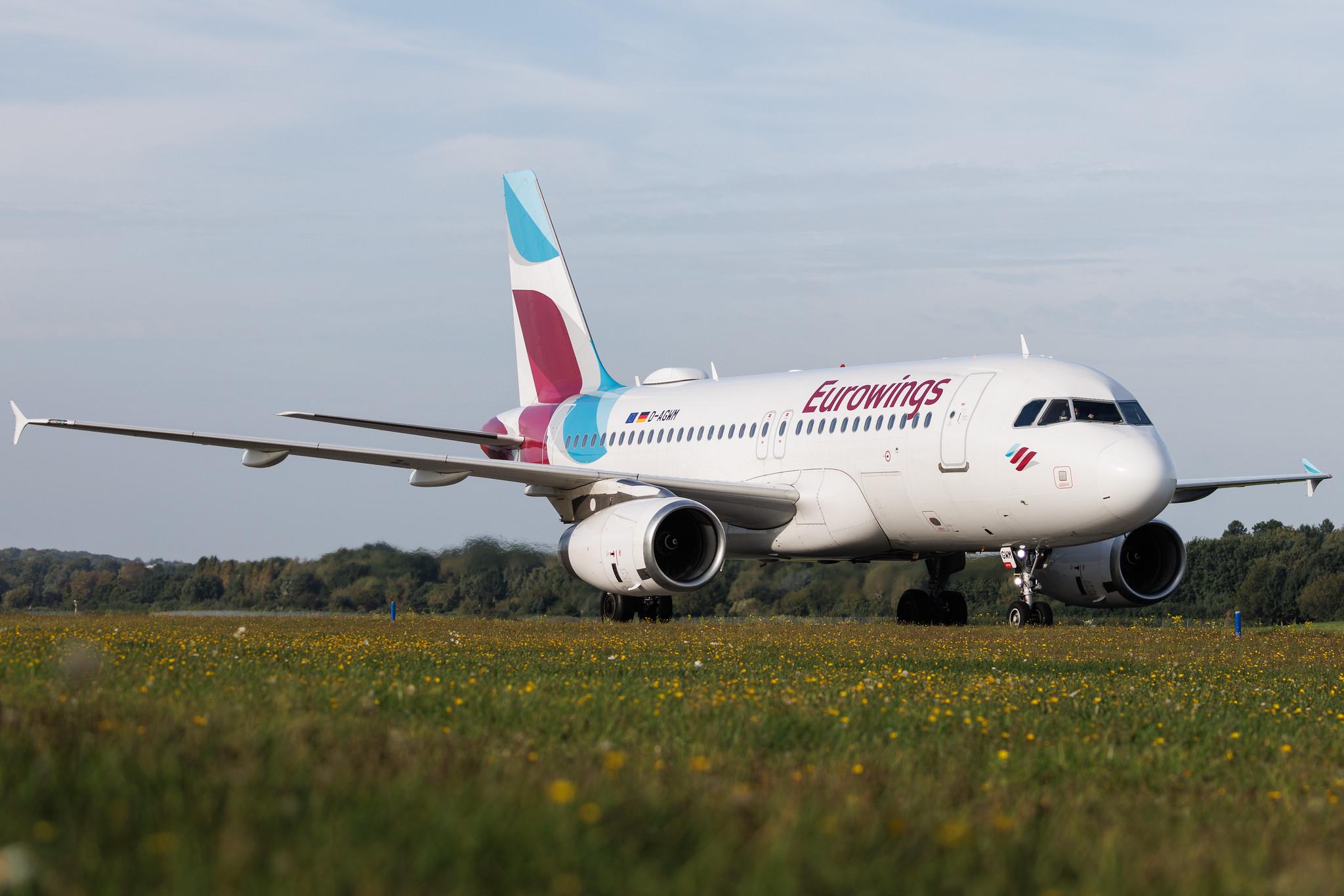 Hamburg Airport: Eurowings (EW / EWG) | Airbus A319-132 A319 | D-AGWM | MSN 3839