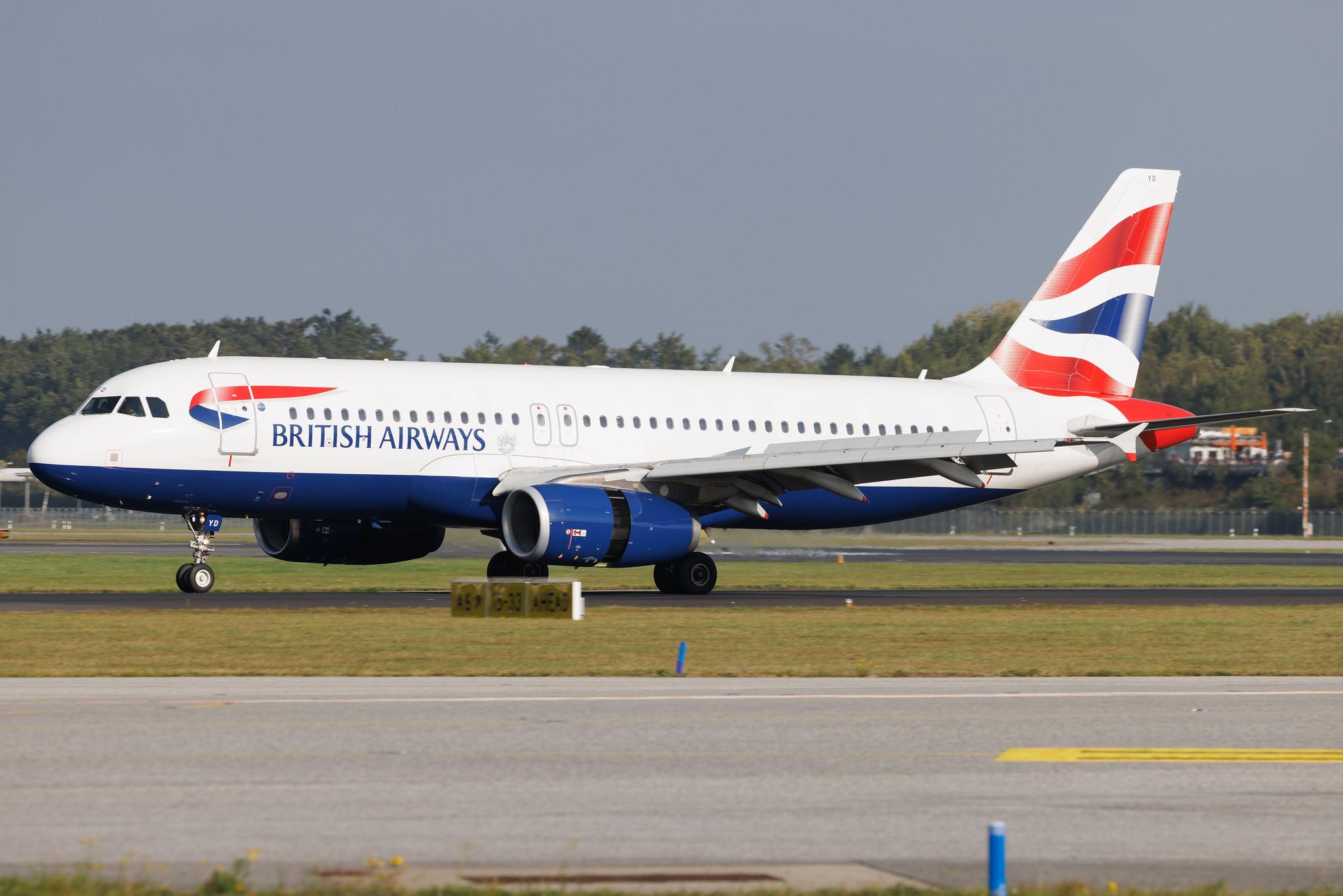 Hamburg Airport: British Airways (BA / BAW) | Airbus A320-232 A320 | G-EUYD | MSN 3726